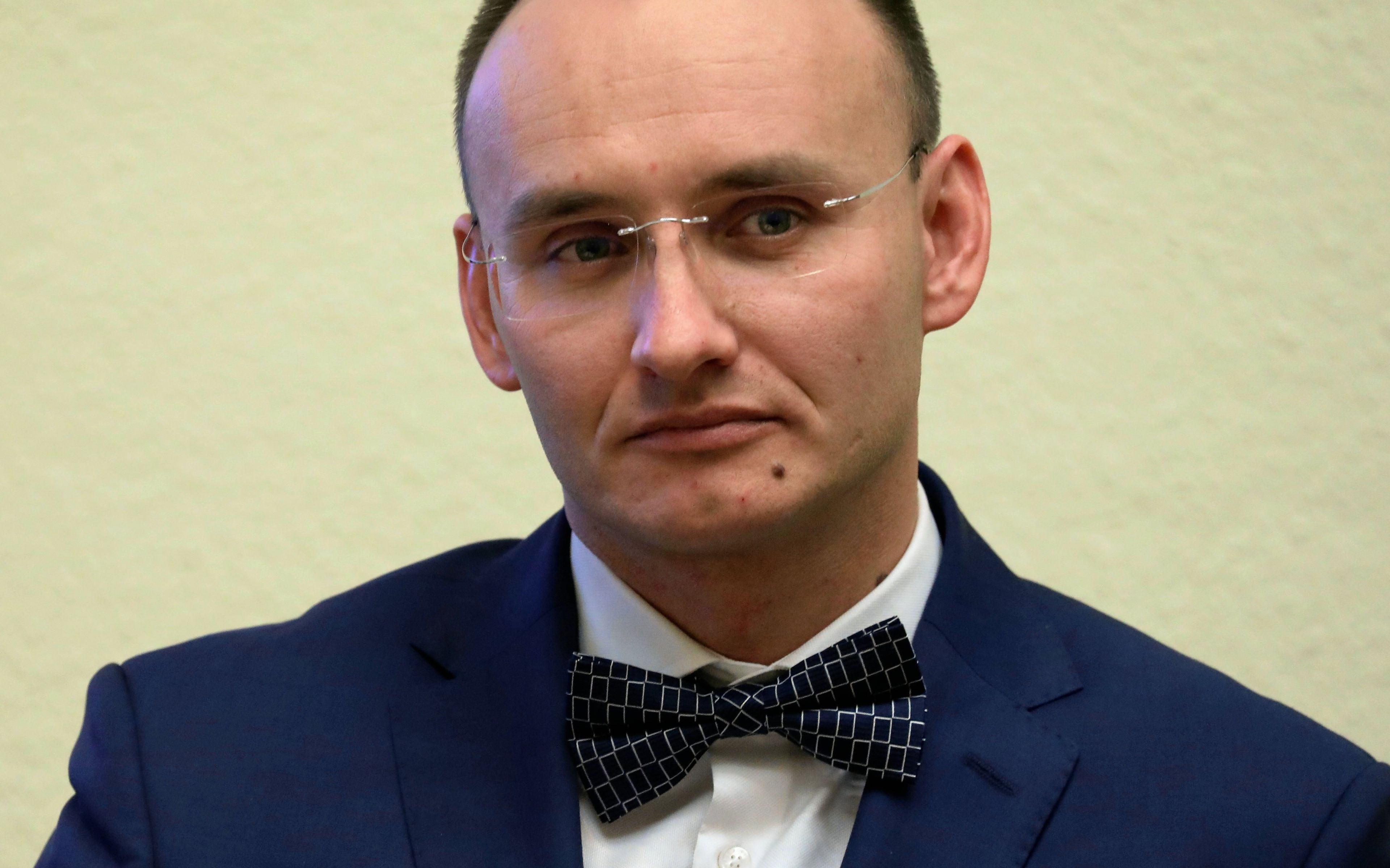 21.11.2018 Warszawa , ulica Wiejska . Sejm . Polaczone Komisje Edukacji , Nauki i Mlodziezy oraz Polityki Spolecznej i Rodziny . Kandydat na stanowisko Rzecznika Praw Dziecka Mikolaj Pawel Pawlak  podczas rozpatrywania jego kandydatury na stanowisko Rzecznika Praw Dziecka .
Fot. Slawomir Kaminski / Agencja Gazeta