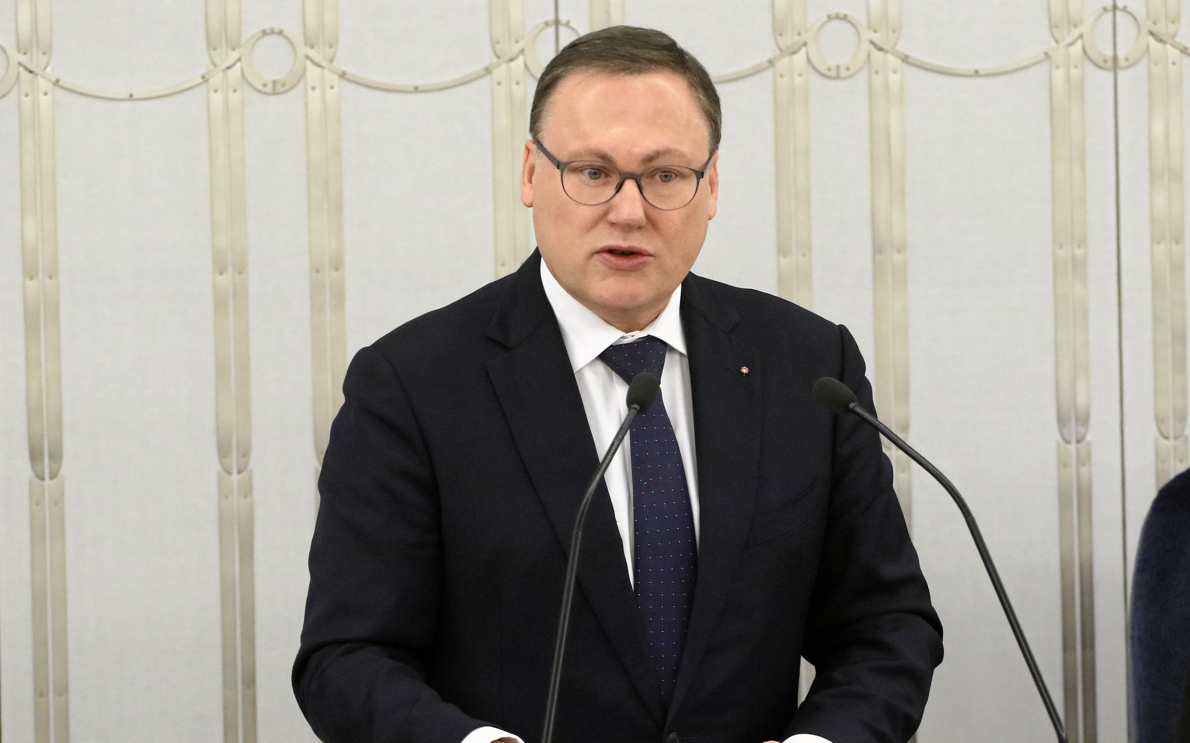 23.01.2019 Warszawa , ul Wiejska Senat . 71 Posiedzenie Senatu IX Kadencji . Senator Grzegorz Bierecki podczas prac nad ustawa budzetowa na rok 2019 .
Fot. Slawomir Kaminski / Agencja Gazeta