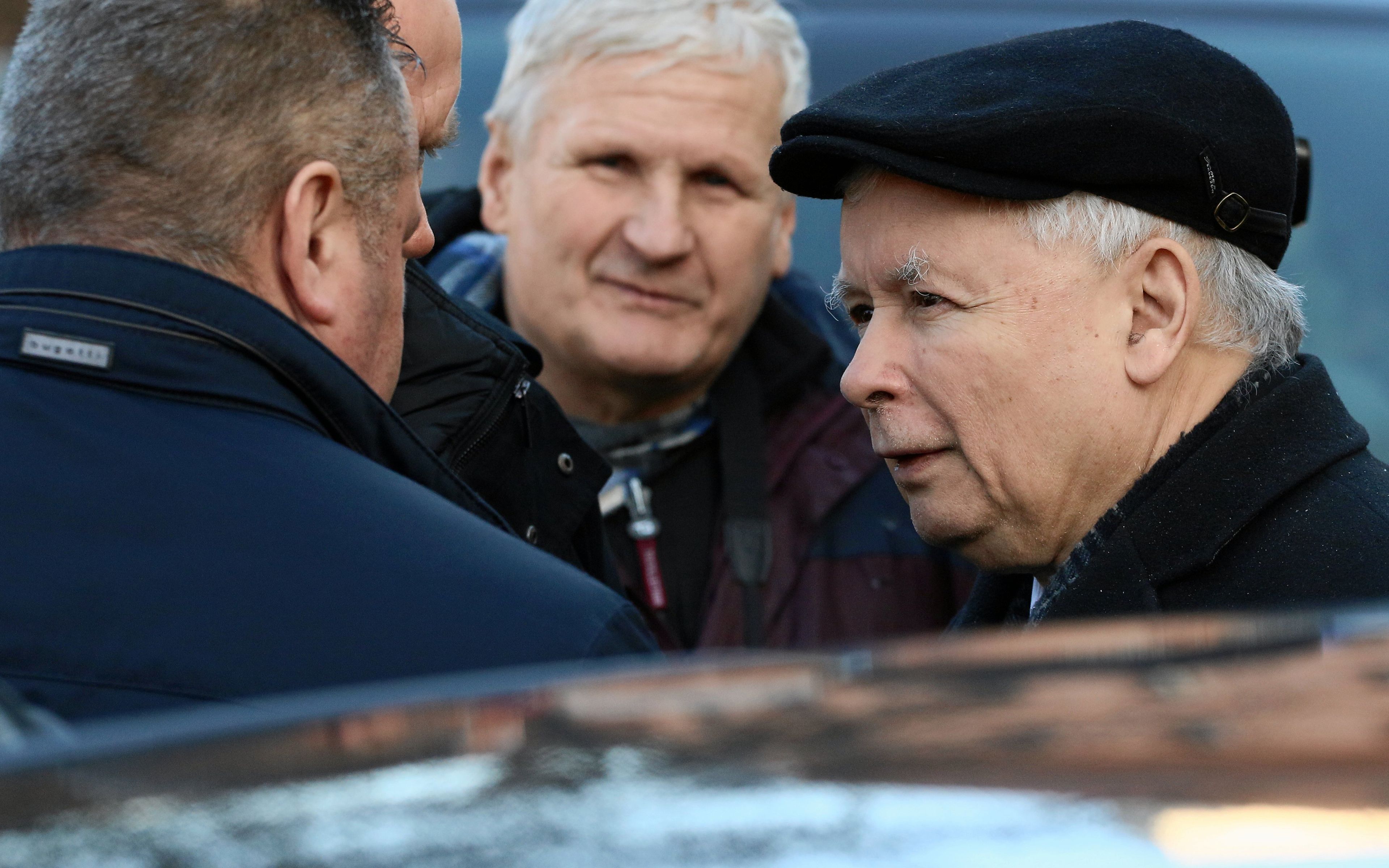 10.02.2019 Warszawa ,  pl Pilsudskiego . Prezes Jaroslaw Kaczynski  podczas porannych obchodow 106 miesiecznicy smolenskiej .
Fot. Slawomir Kaminski / Agencja Gazeta