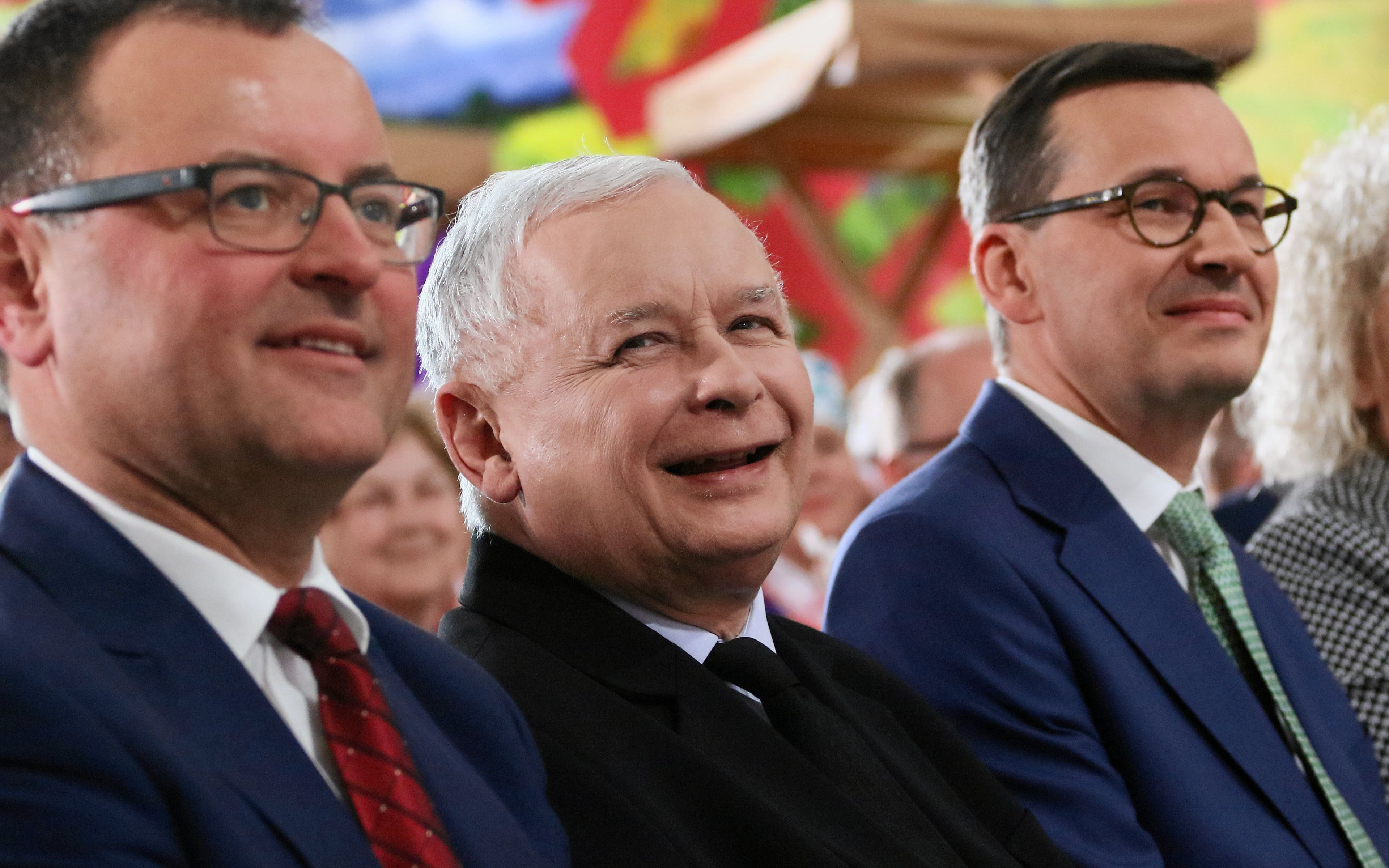 06.04.2019 Kadzidlo kolo Ostroleki . Regionalna konwencja wyborcza partii Prawo i Sprawiedliwosc przed wyborami do Parlamentu Europejskiego 26 maja.
Fot. Slawomir Kaminski / Agencja Gazeta