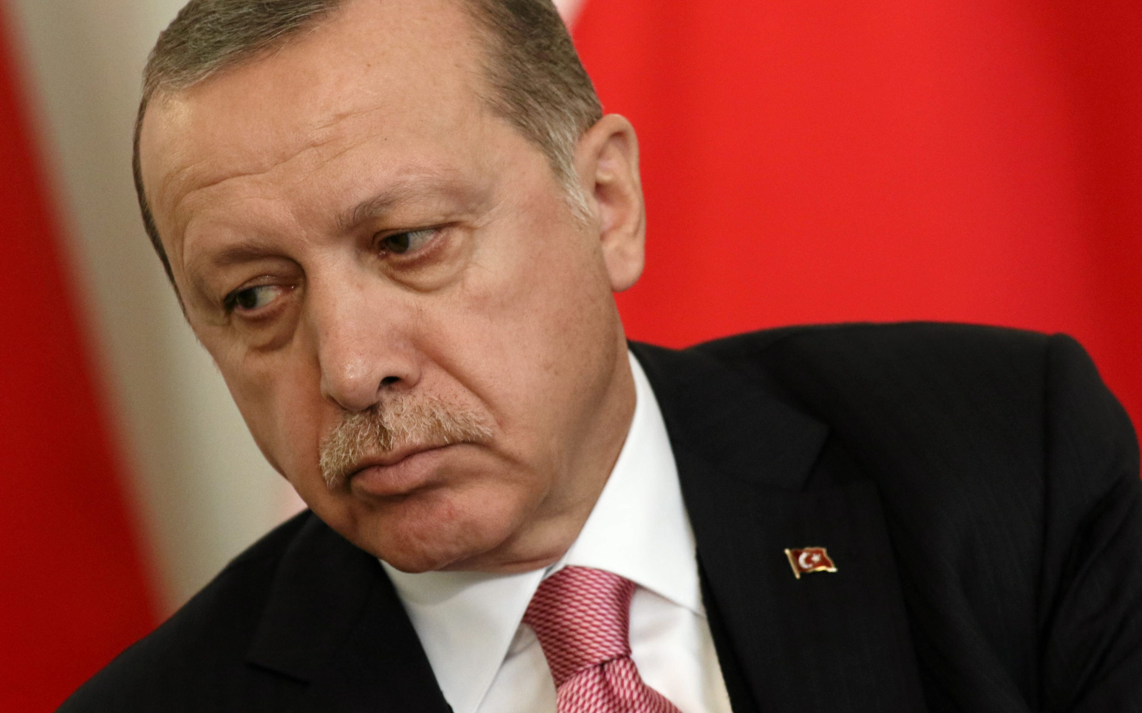 17.10.2017 Warszawa , Palac Prezydencki . Prezydent RT Recep Tayyip Erdogan podczas podpisania umow i wspolnej konferencji prasowej z Prezydentem RP Andrzejem Duda .
Fot. Slawomir Kaminski / Agencja Gazeta