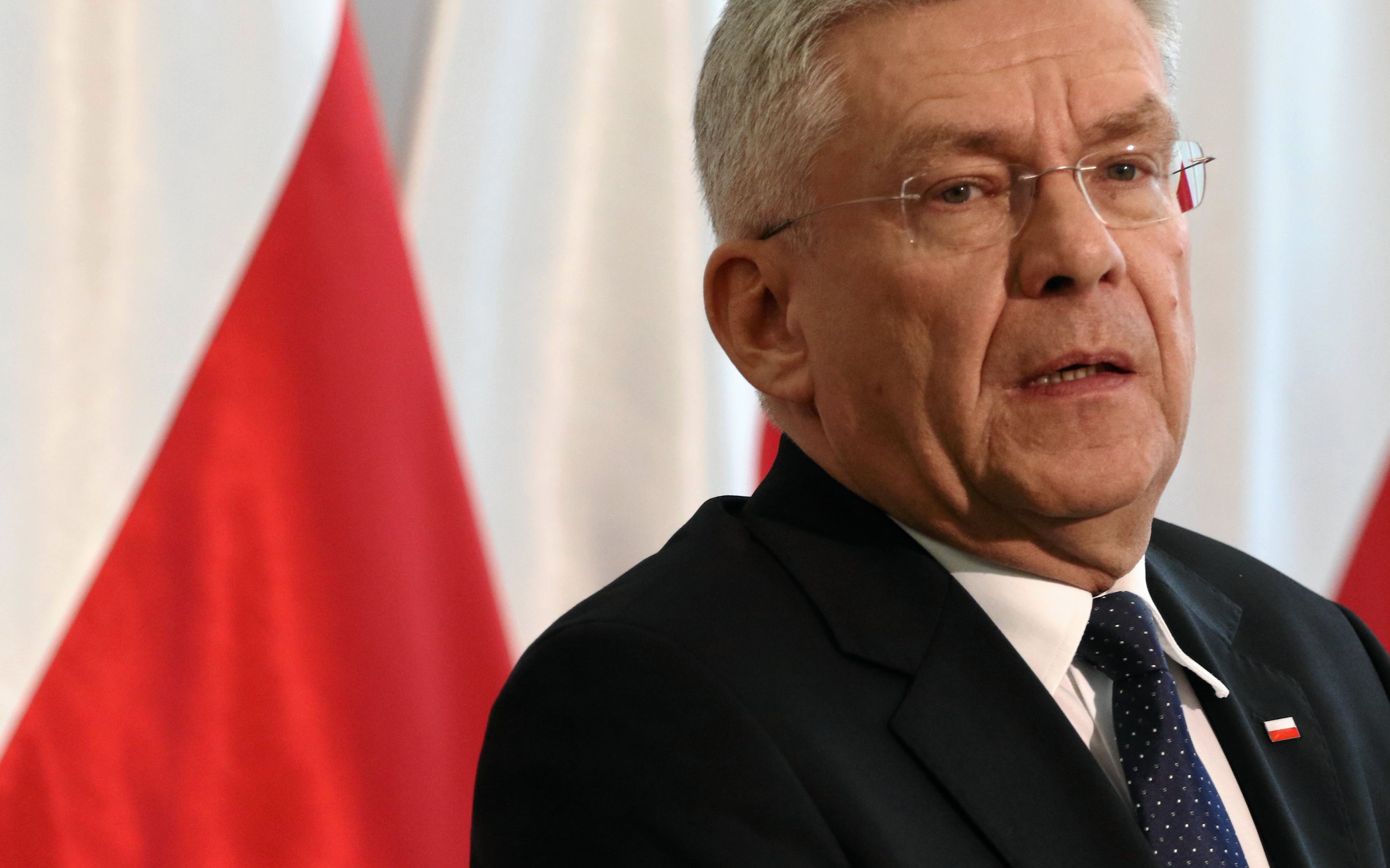 12.12.2017 Warszawa , Senat . Marszalek Stanislaw Karczewski podczas briefingu prasowego przed debata o ustawach o Sadzie Najwyszym i Krajowej Radzie Sadownictwa .
Fot. Slawomir Kaminski / Agencja Gazeta