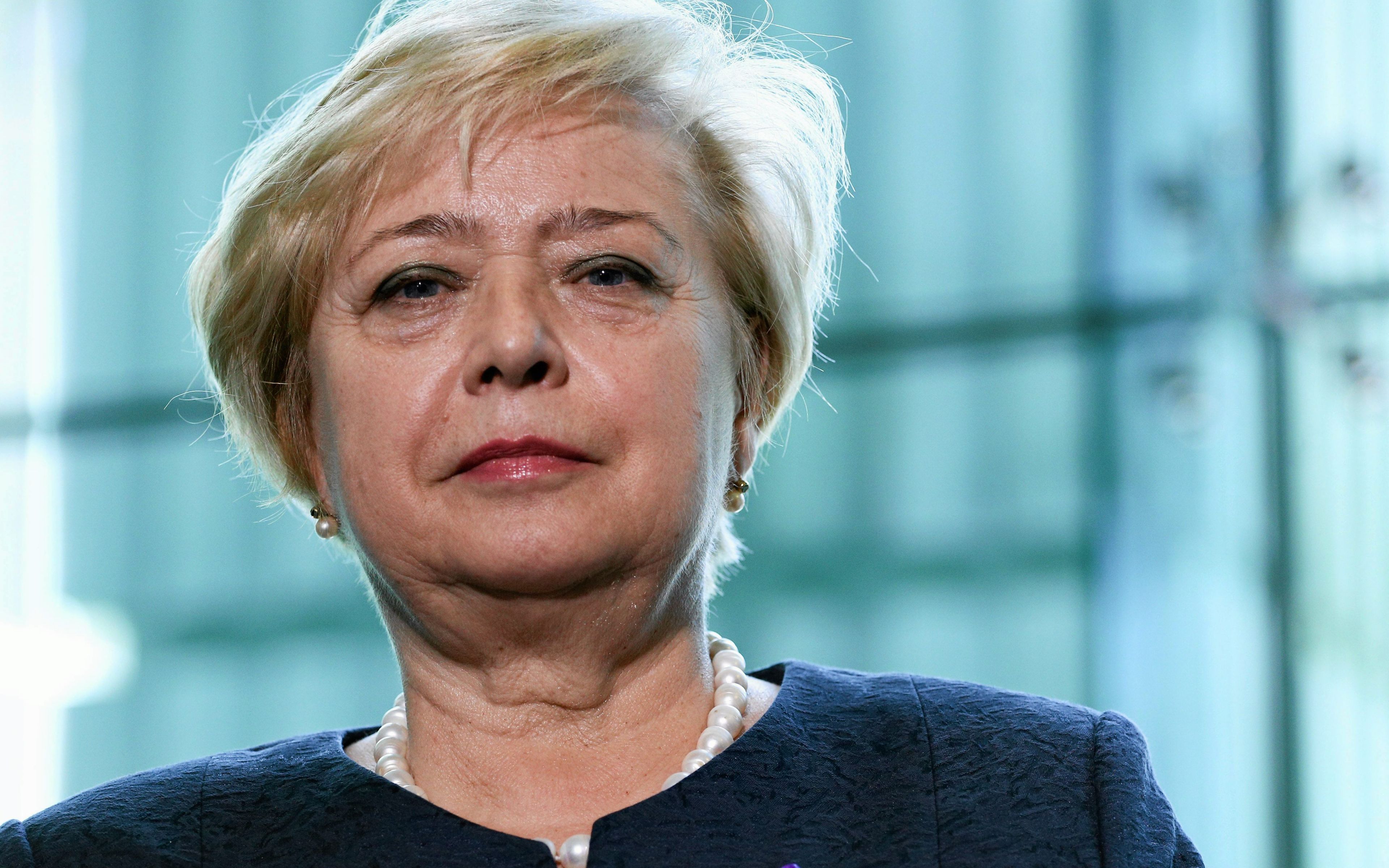 23.05.2016 Warszawa , Sad Najwyzszy . I prezes SN Malgorzata Gersdorf podczas wystapienia z okazji Dnia Wymiaru Sprawiedliwosci .
Fot. Adam Stepien / Agencja Gazeta