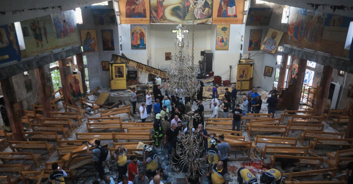 Syria. Zamachowiec samobójca w kościele w Damaszku