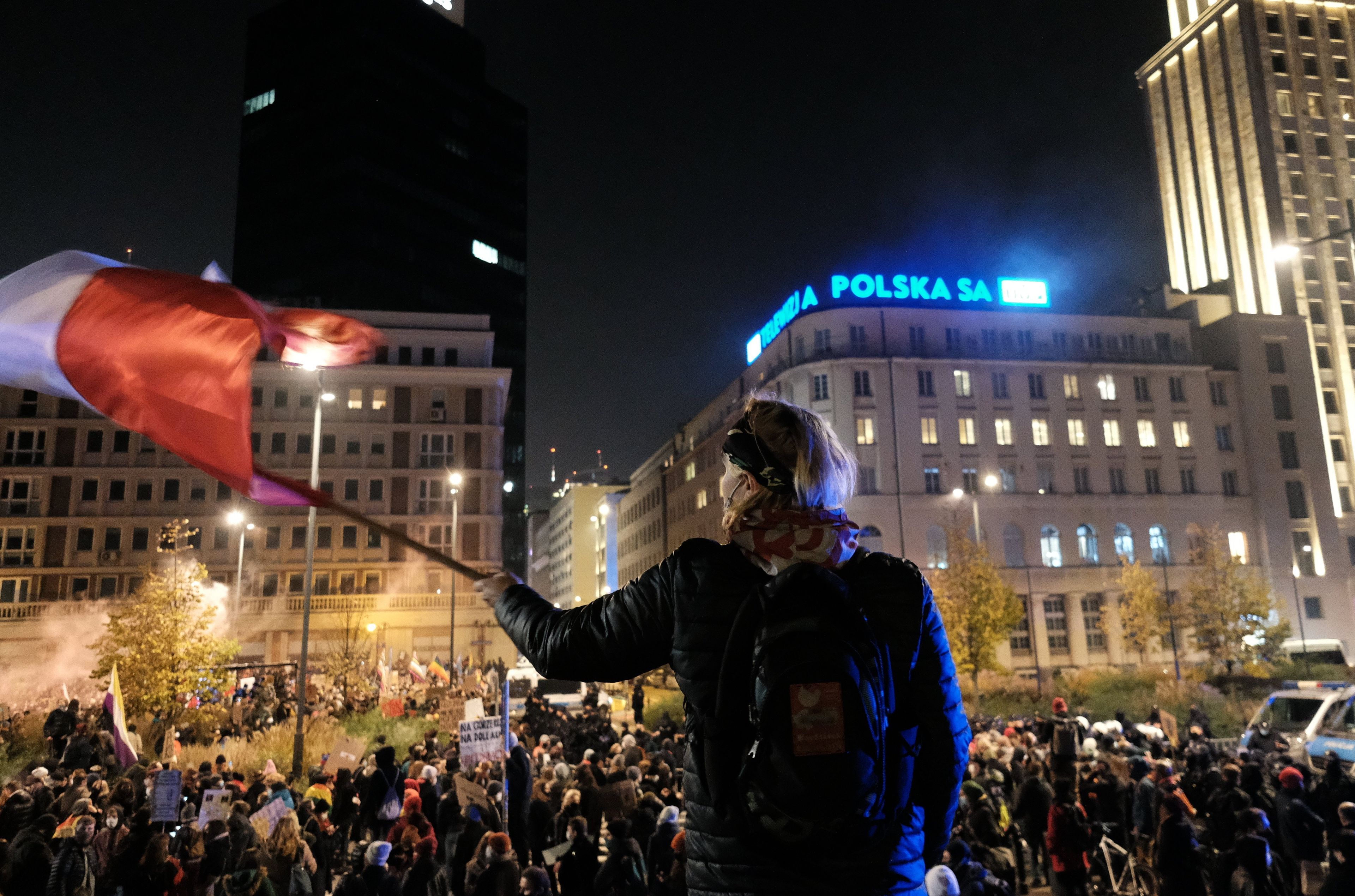 Blokada Sejmu zorganizowana przez Strajk Kobiet w Warszawie