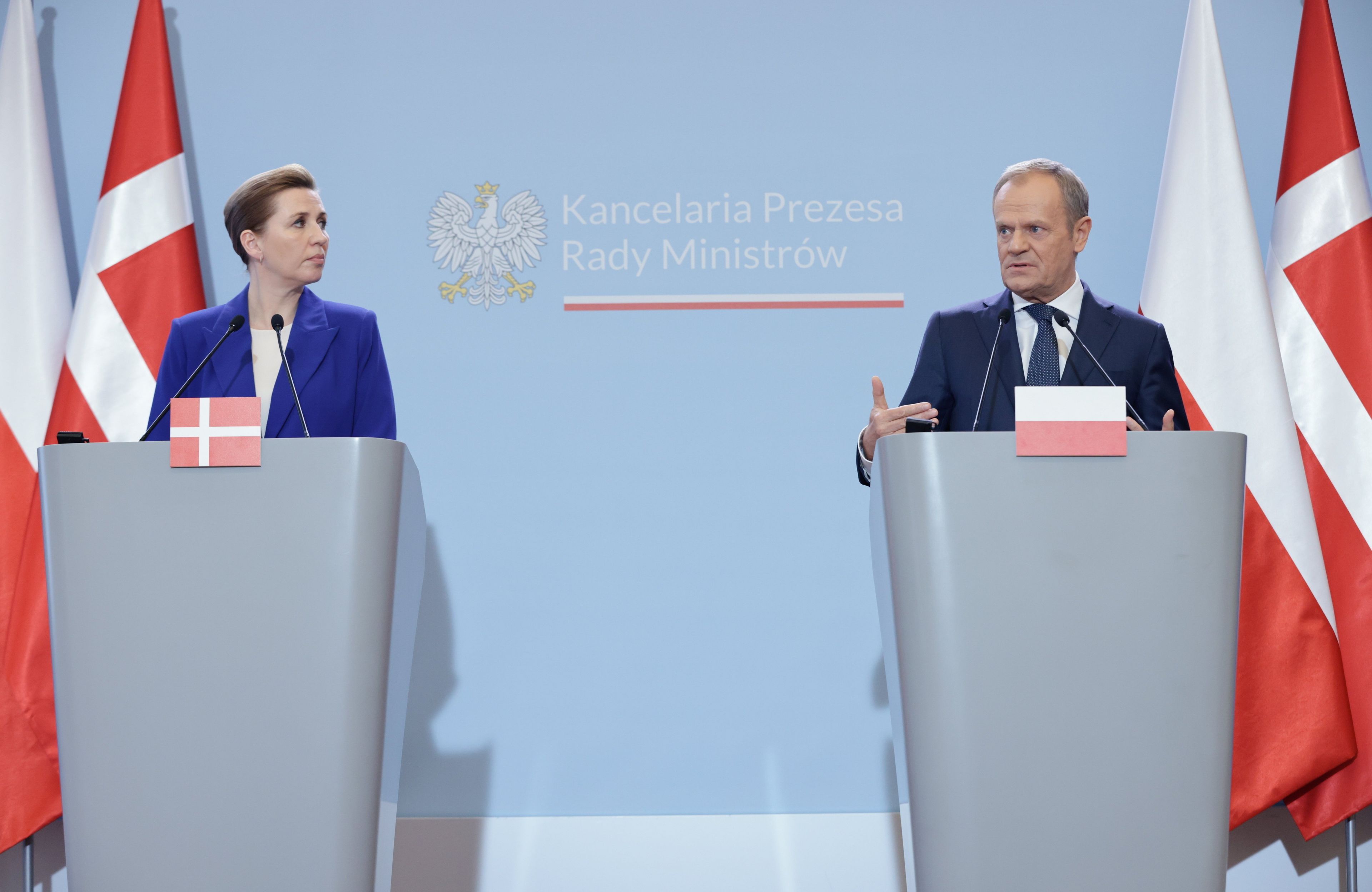 Donald Tusk i premier Danii