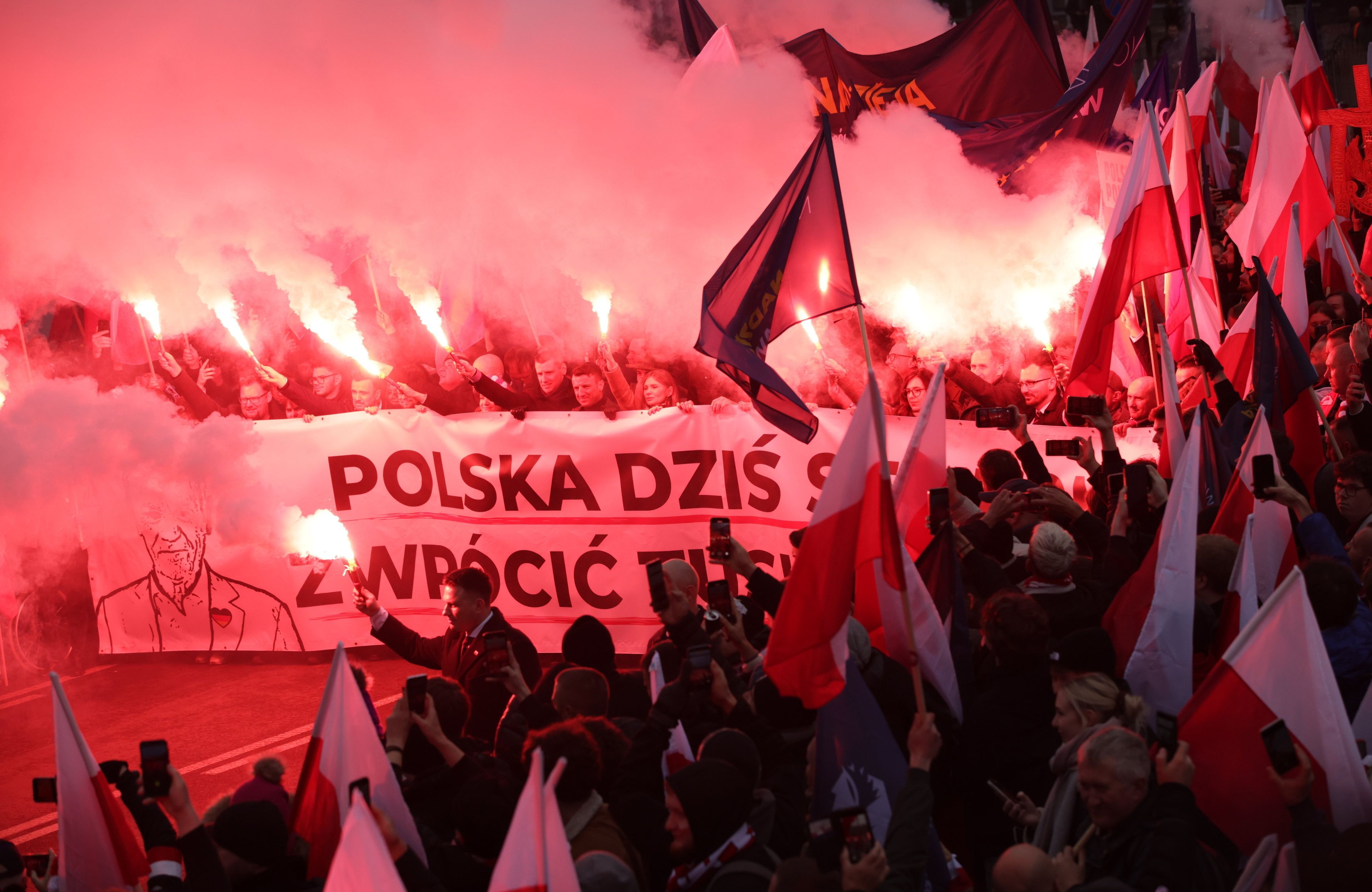 Marsz Niepodleglosci 2025 w Warszawie