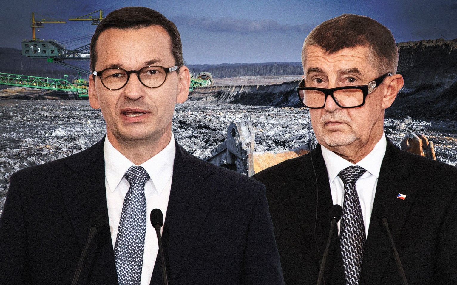 Grafika do artykułu Morawiecki ogłasza sukces ws. Turowa. Premier Czech: "Nie wycofujemy skargi, wykluczone"