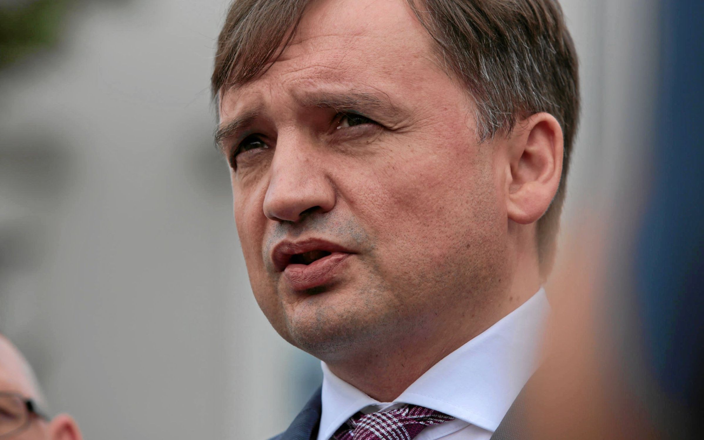 17.06.2019 Kielce , Rynek . Minister Sprawiedliwosci Zbigniew Ziobro podczas konferencji prasowej .
Fot. Pawel Malecki / Agencja Gazeta