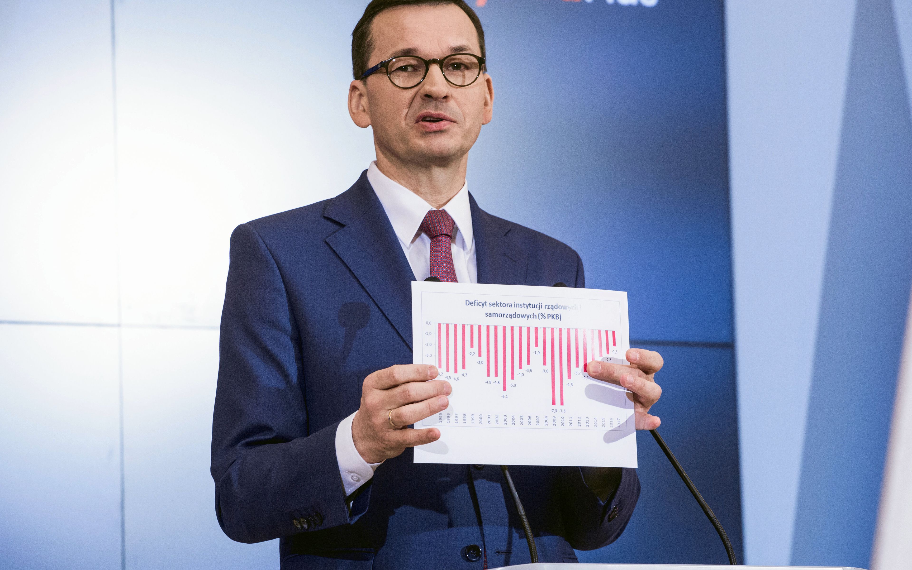 26.03.2019 Warszawa , aleje Ujazdowskie, Kancelaria Prezesa Rady Ministrow . Premier Mateusz Morawiecki podczas konferencji prasowej dotyczacej programu Emerytura Plus .
Fot. Adam Stepien / Agencja Gazeta