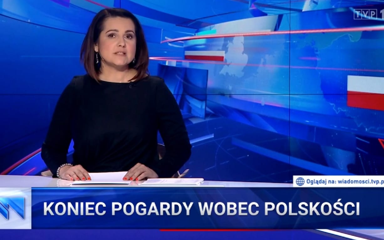 Grafika do artykułu Opozycja o kupie, prezes o Polsce. Patriotyczny odlot w TVP