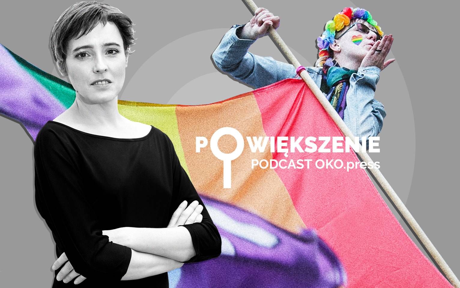 Grafika do artykułu Osoby LGBT+ mówią. Specjalny odcinek "Powiększenia" z okazji Miesiąca Dumy