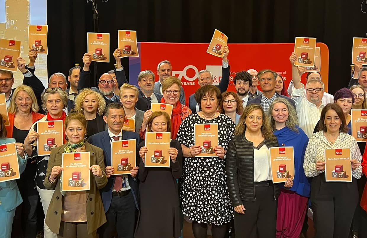 Grupa europejskich Socjalistów i Demokratów przyjęła w Krakowie Kartę Praw Kobiet Unii Europejskiej, 3 maja 2023,