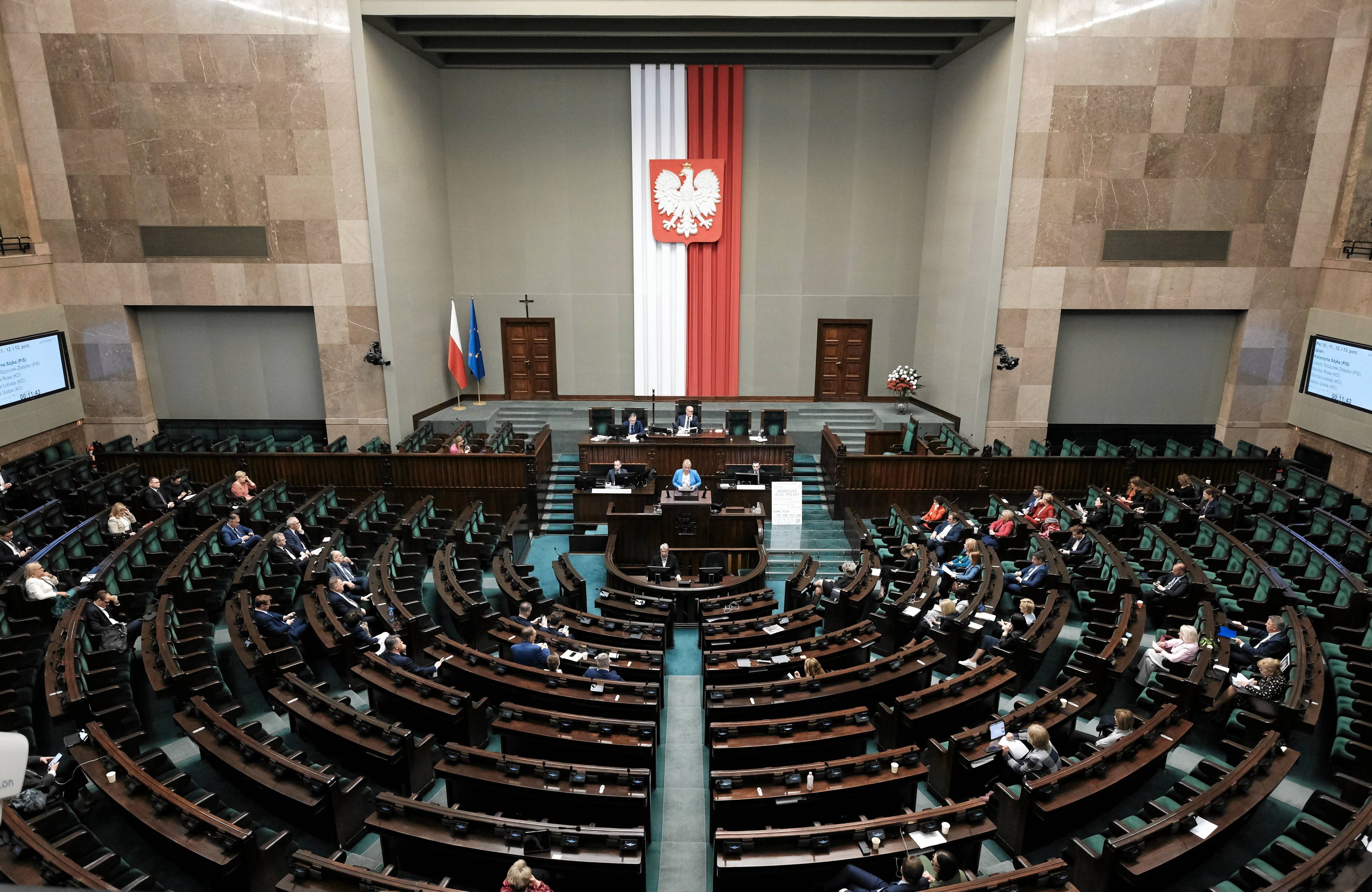 9 posiedzenie Sejmu X kadencji. Sala plenarna