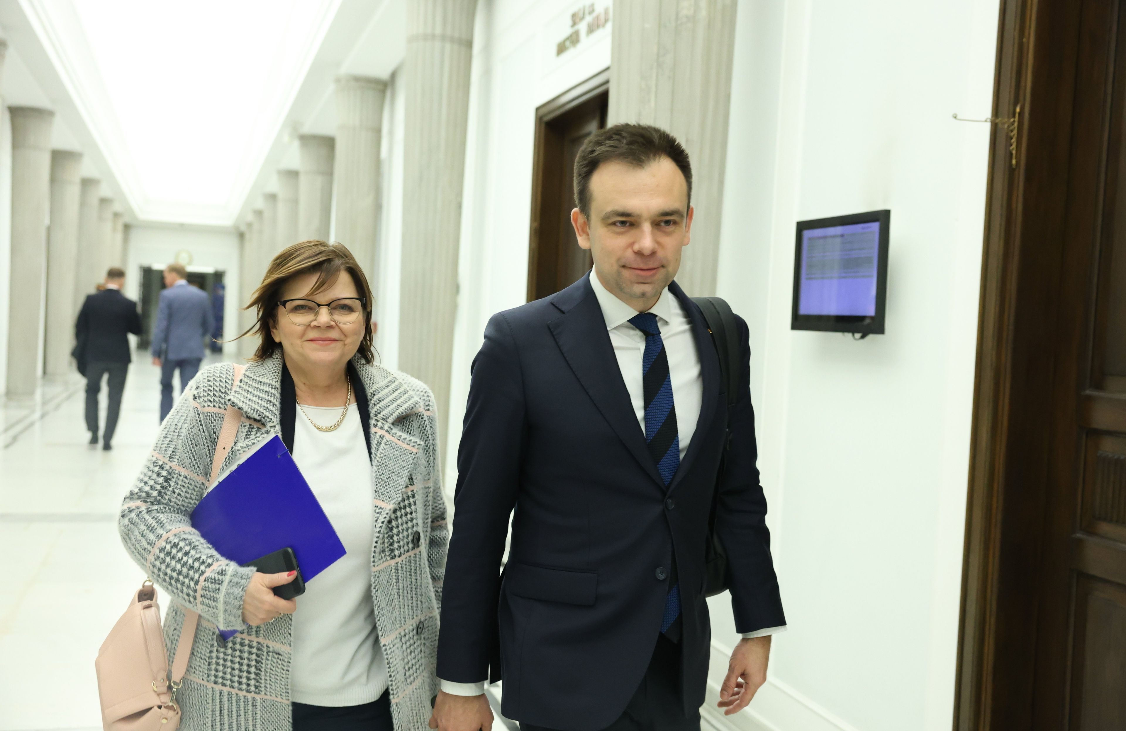 Izabela Leszczyna i Andrzej Domański