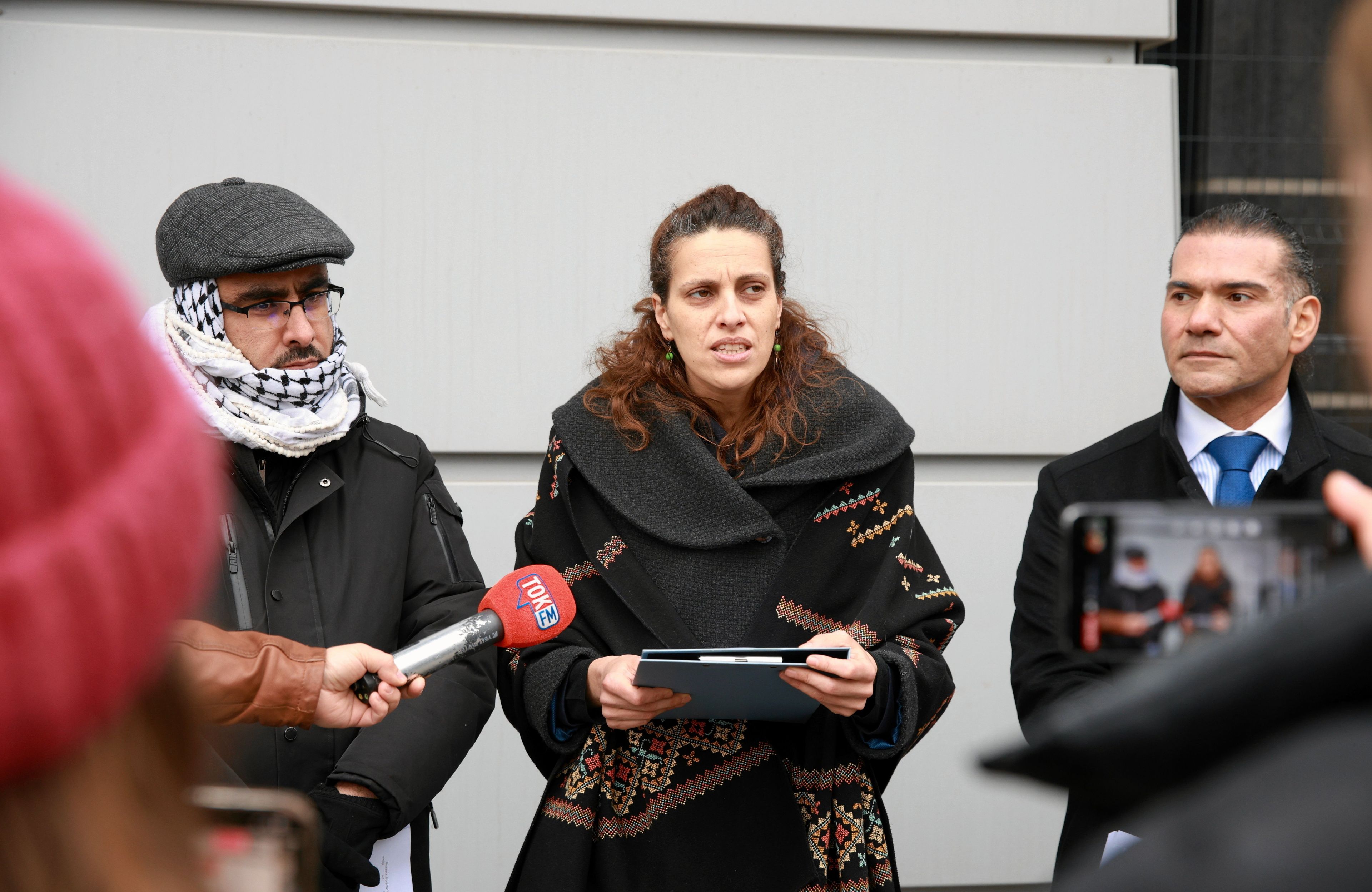 Konferencja prasowa trzech Palestynczyków