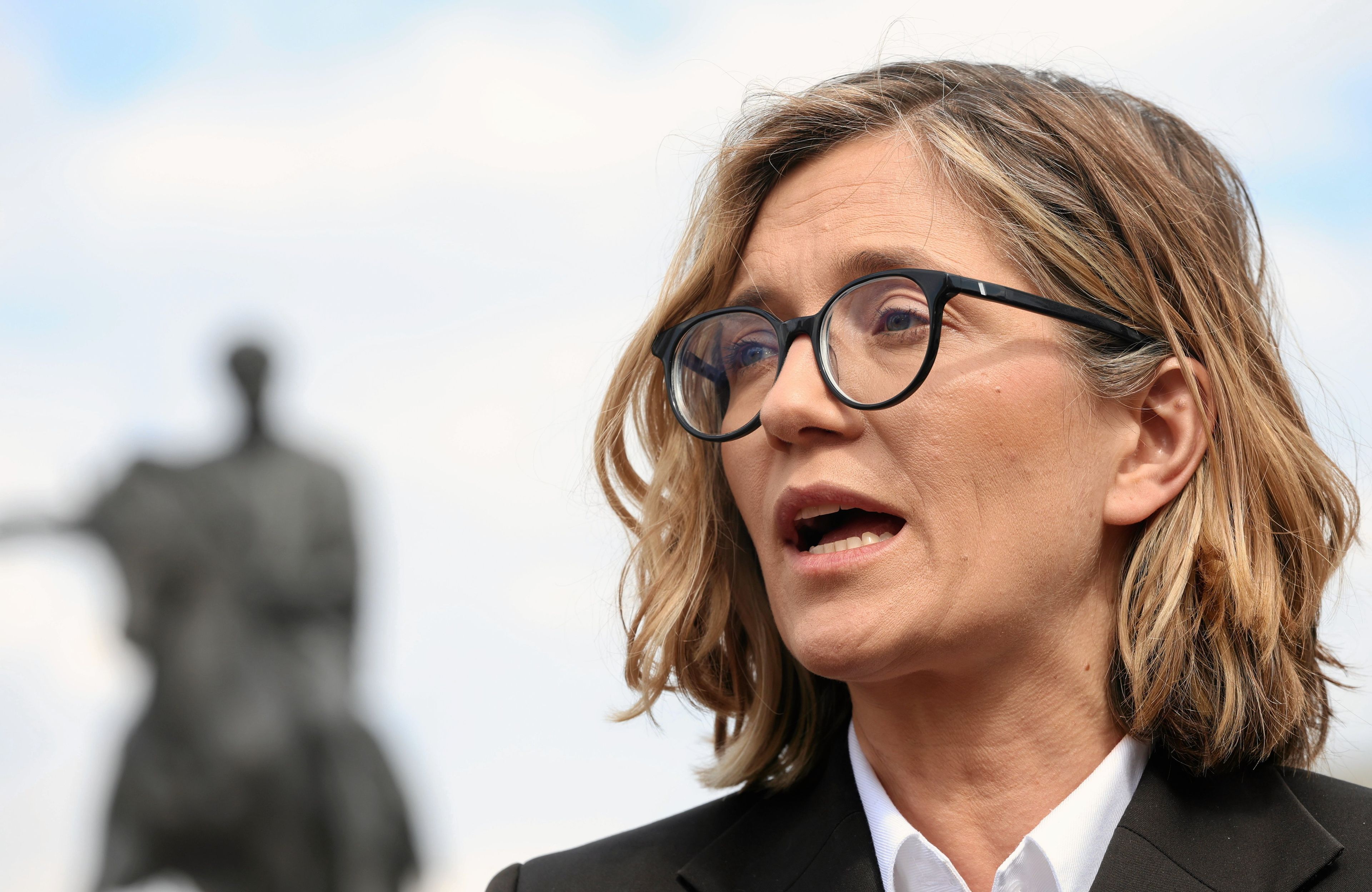 14.04.2025 r. Konferencja Magdaleny Biejat po spotkaniu z prezydentem Dudą