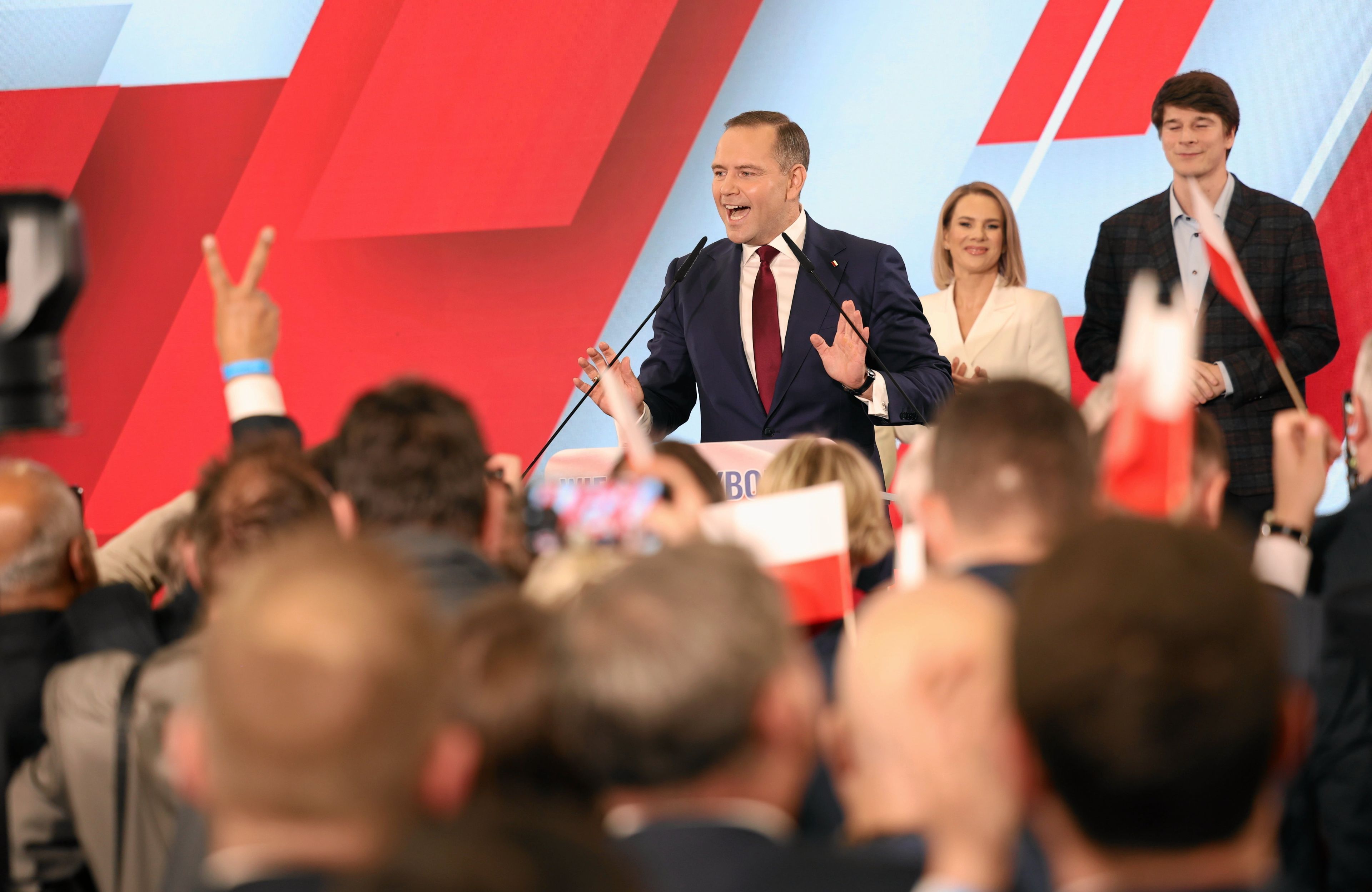 Wieczór wyborczy Karola Nawrockiego