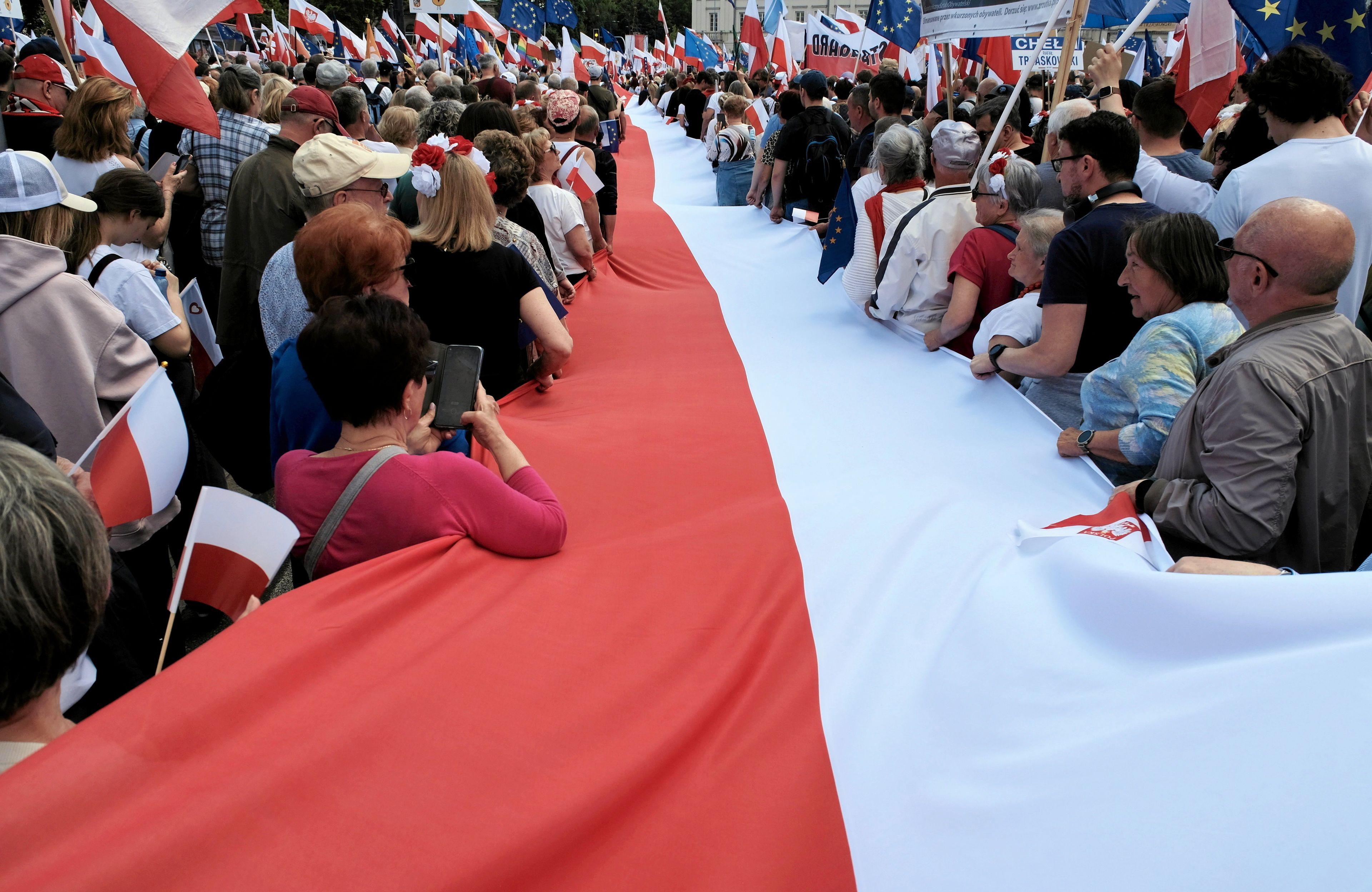 Warszawa, 25.05.2025 r. Wielki Marsz Patriotów