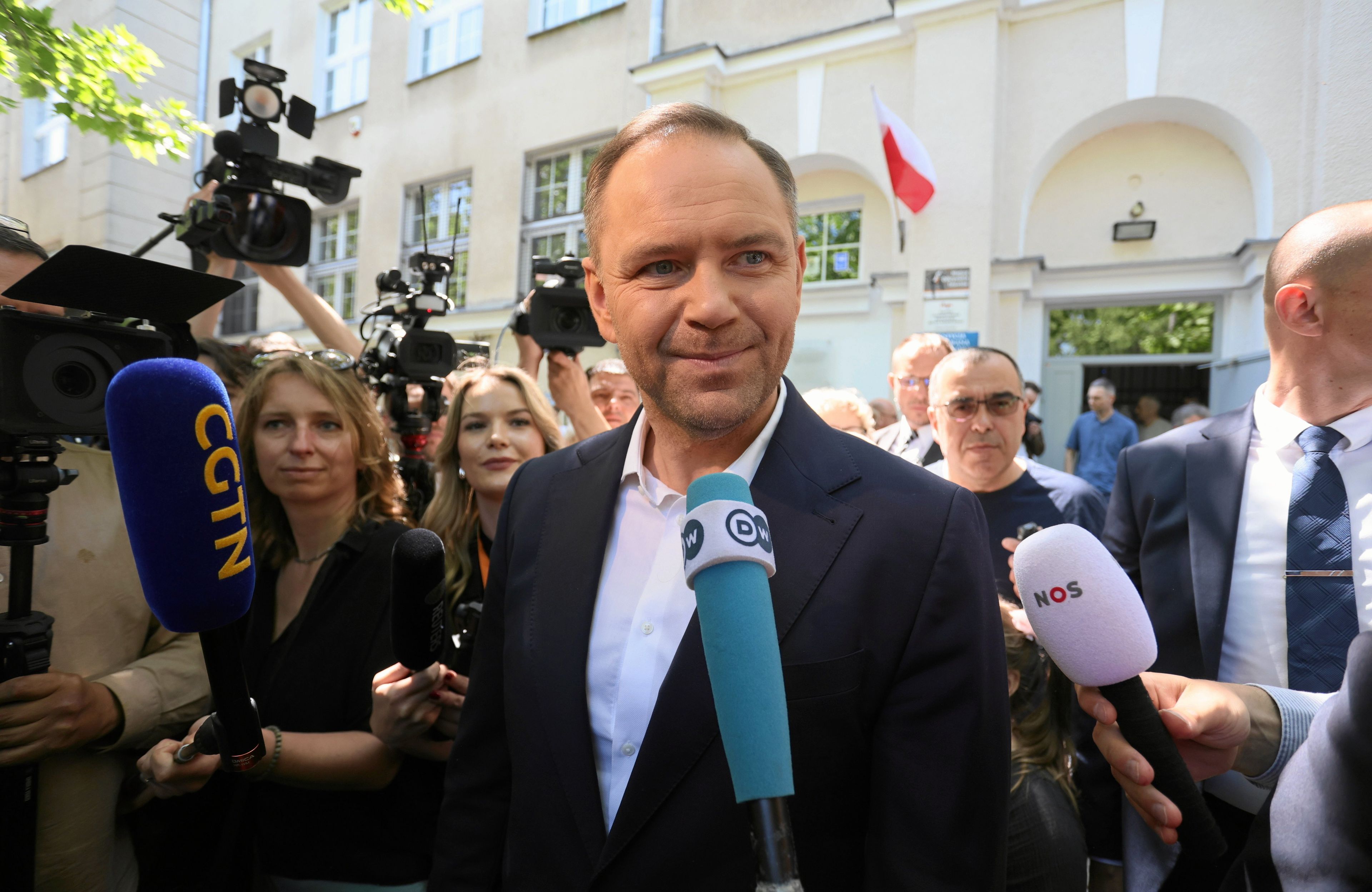 Wybory prezydenckie 2025 II tura glosuje Karol Nawrocki