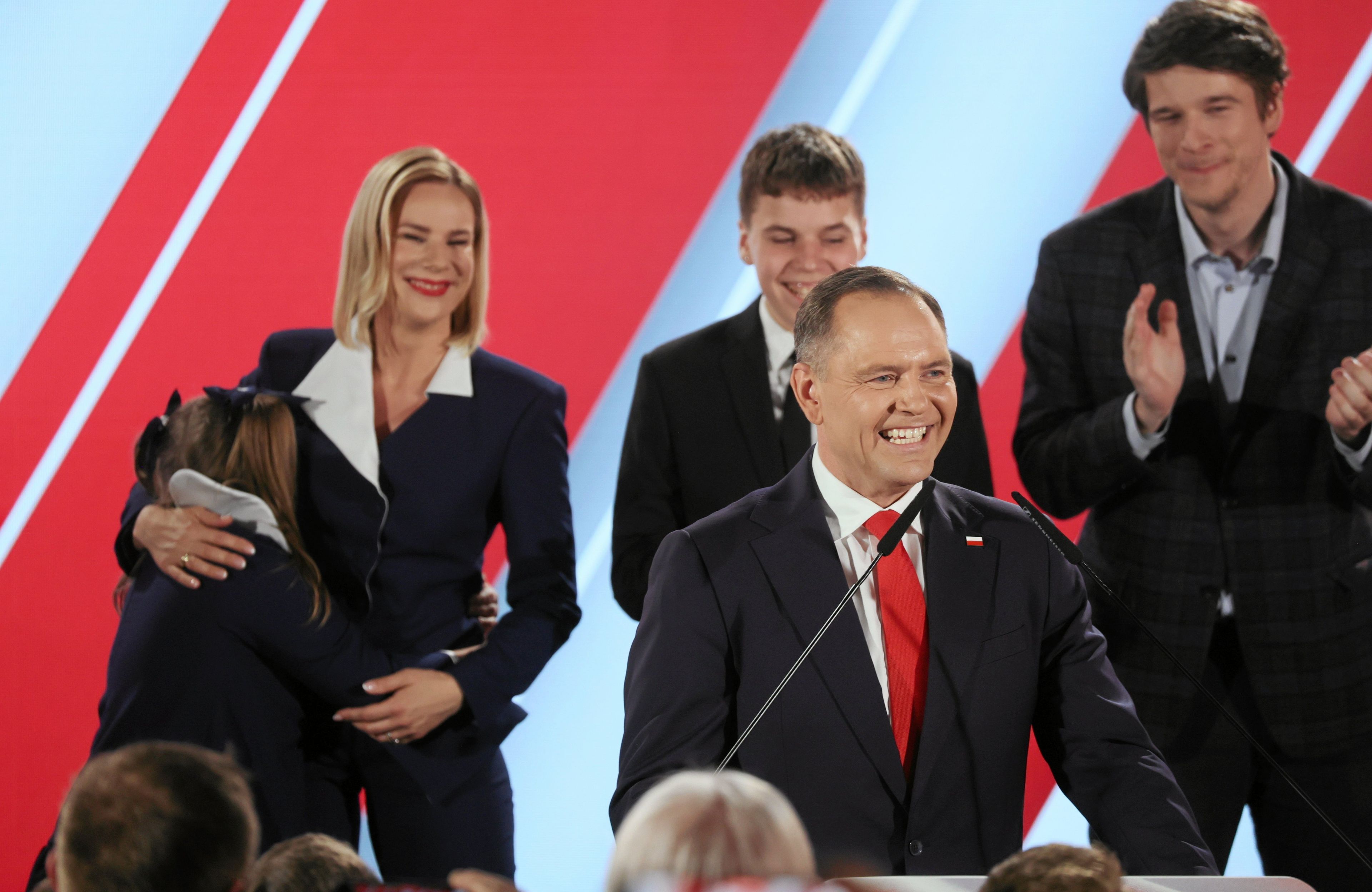 Wieczór wyborczy Karola Nawrockiego