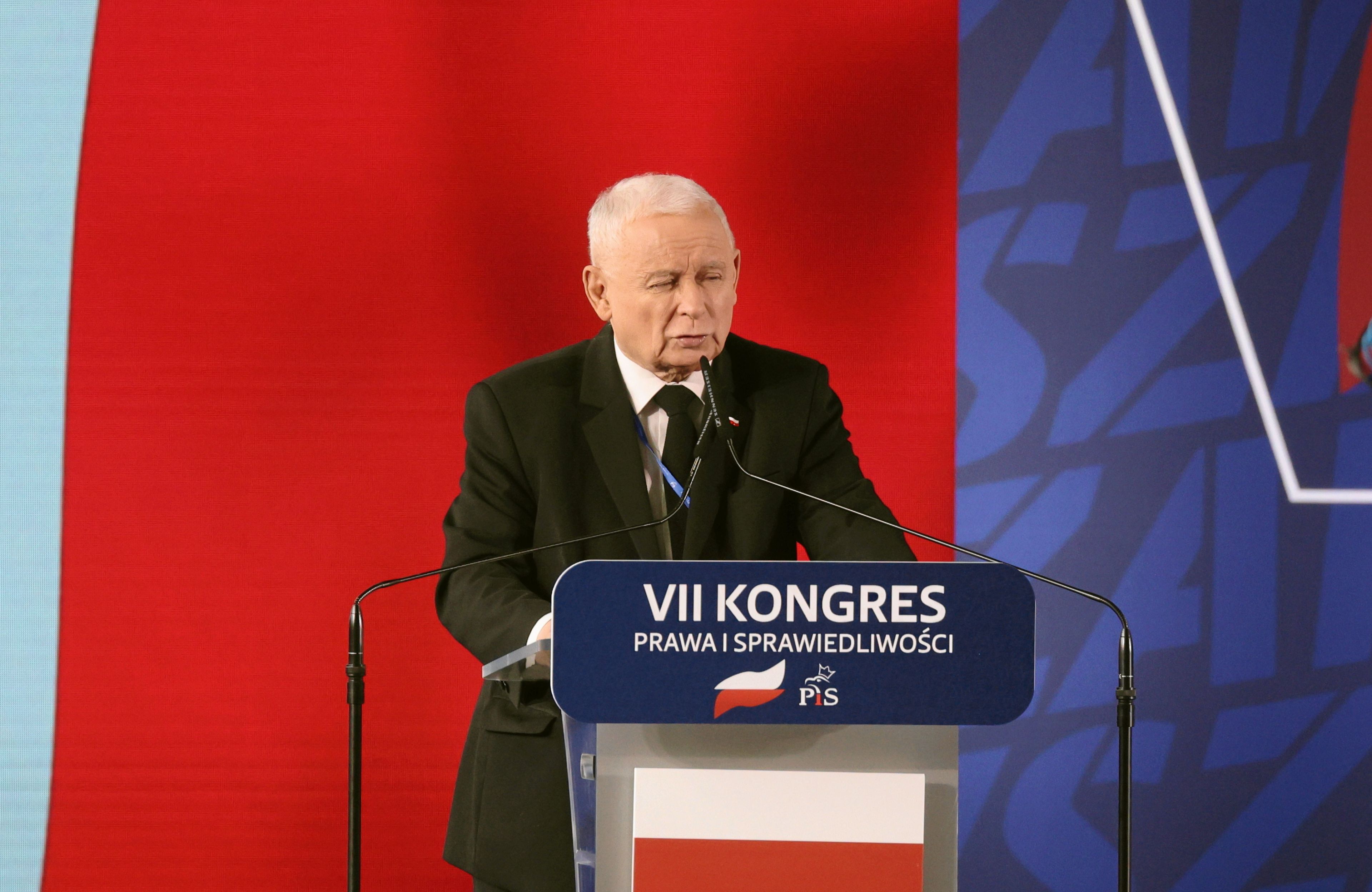 Jarosław Kaczyński podczas Kongres PiS w Przysusze, 28.06.2025 r.