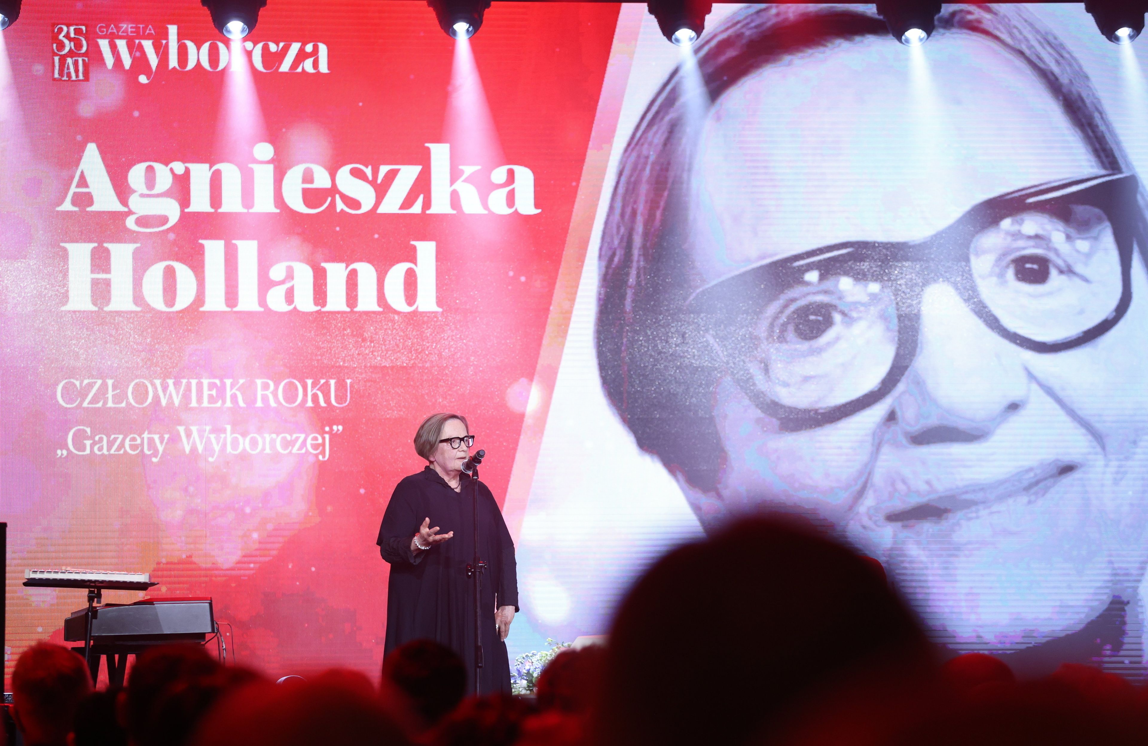 Agnieszka Holland na Gali „Człowieka Roku” Gazety Wyborczej 2024, 10.05.2024