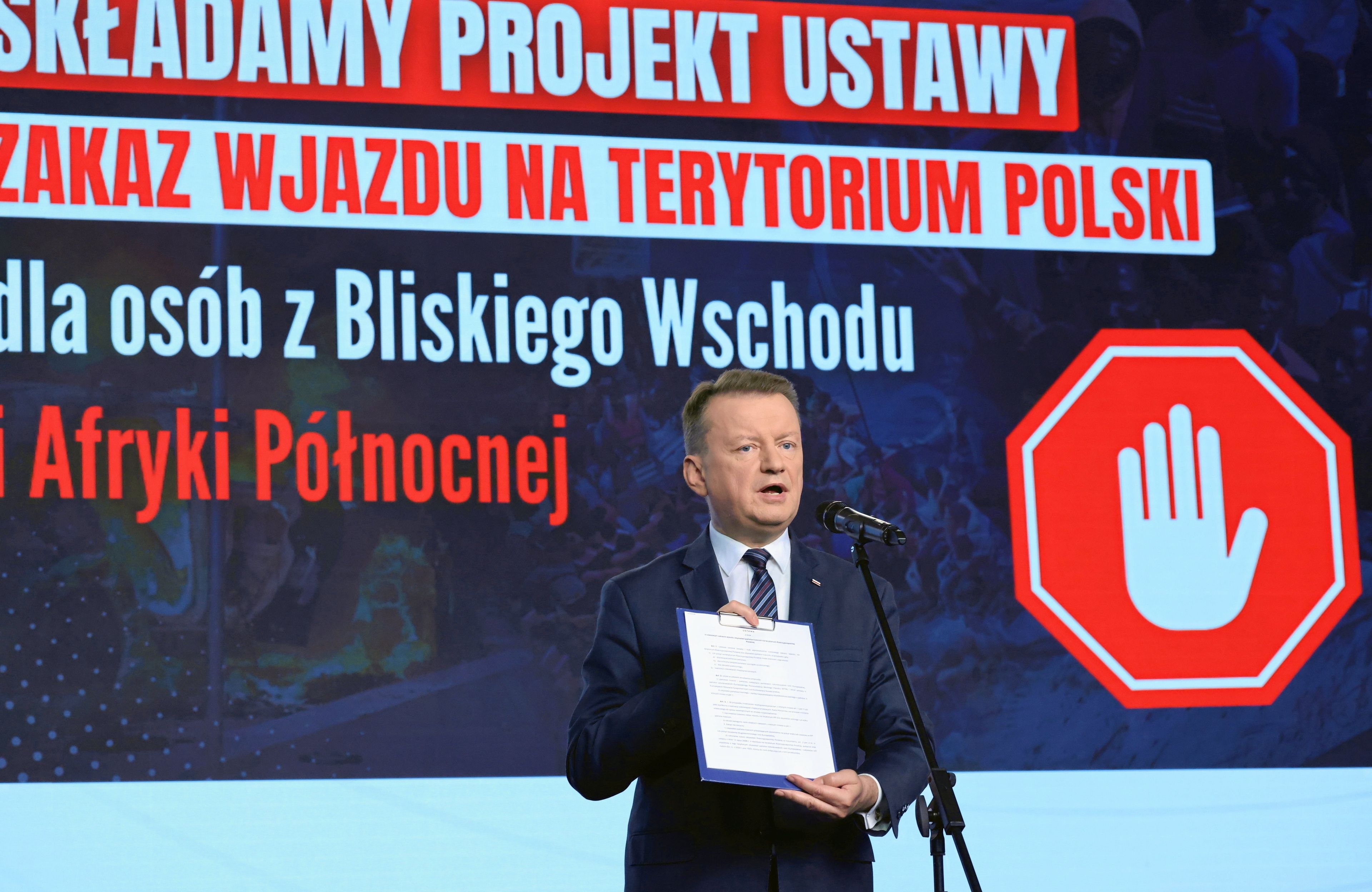 Konferencja prasowa Mariusza Blaszczaka