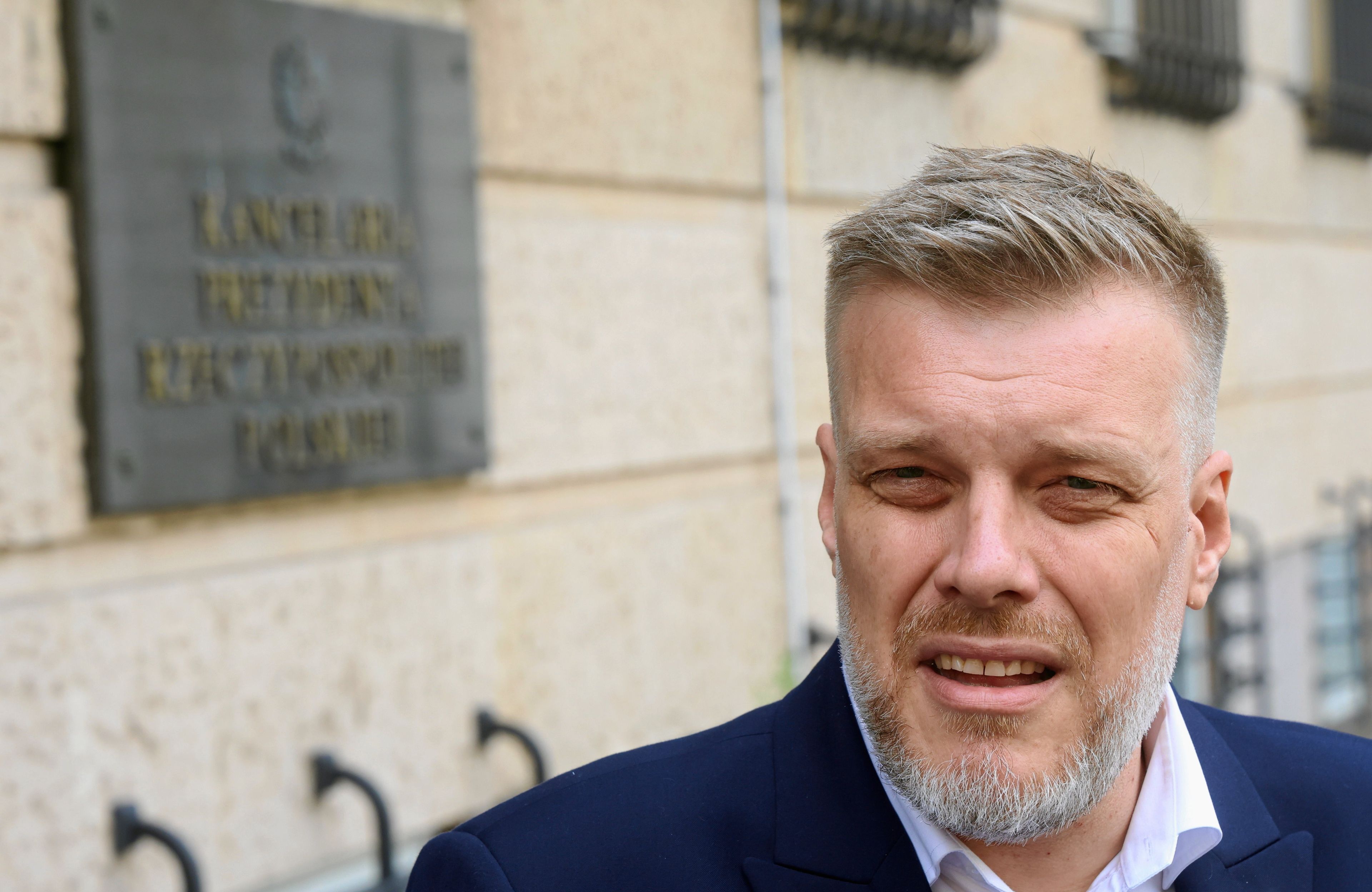 Adrian Zandberg konferencja prasowa po spotkaniu z Karolem Nawrockim