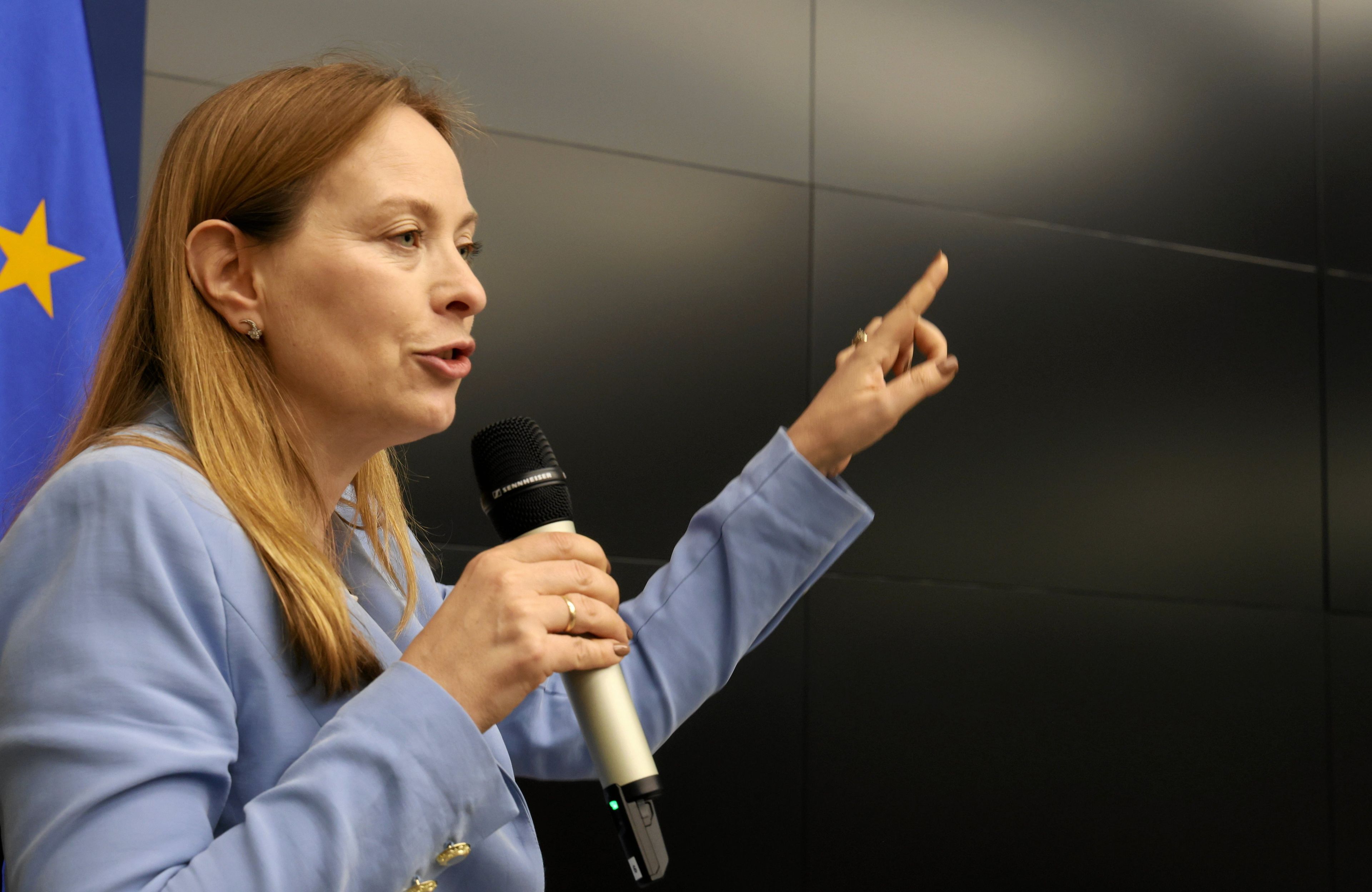 Konferencja prasowa dotyczaca 1,5 roku wdrazania KPO, z udzialem minister funduszy i polityki regionalnej Katarzyny Pelczynskiej-Nalecz