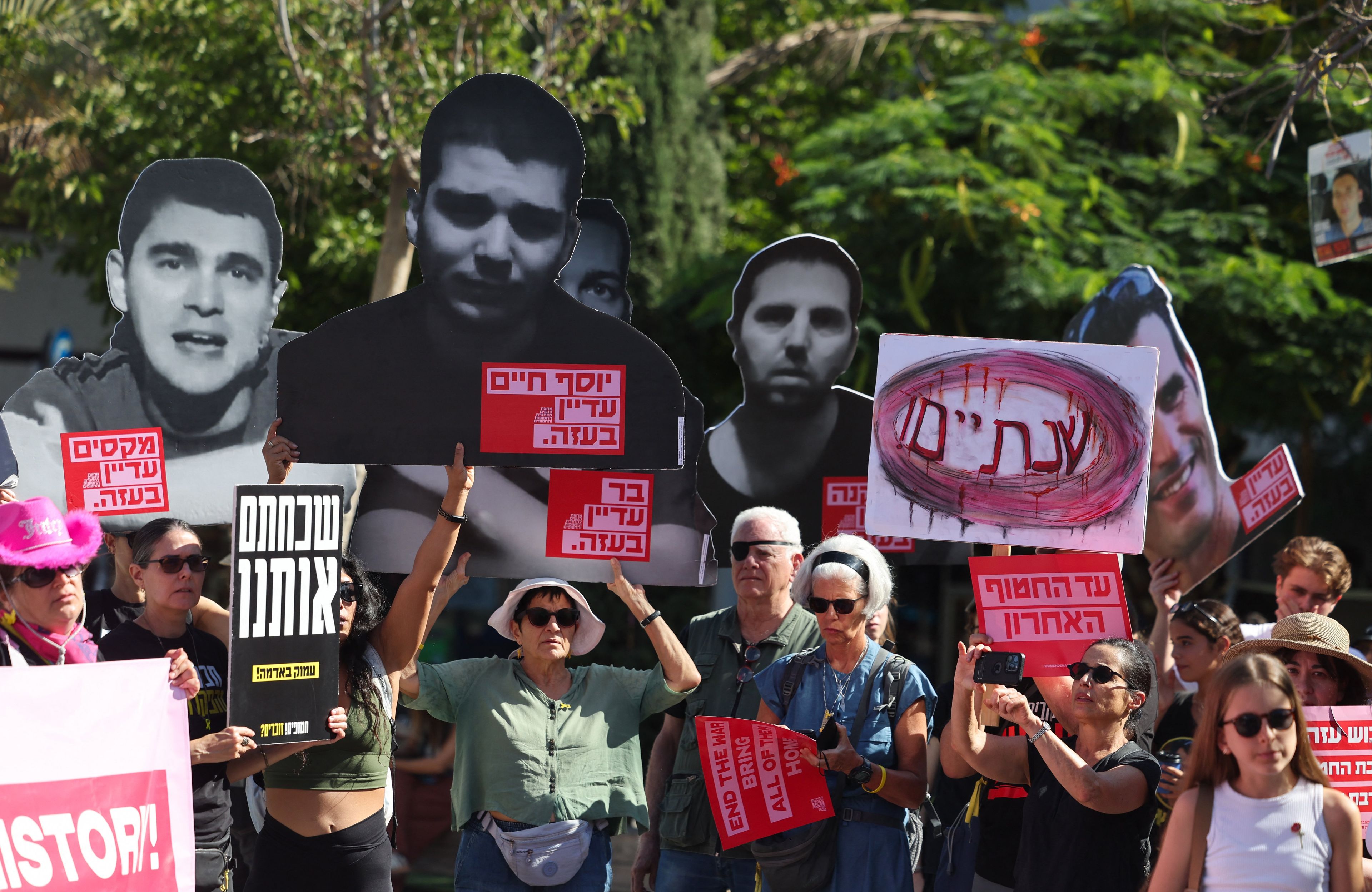 ISRAEL-PALESTINIAN-CONFLICT-ANNIVERSARY-HOSTAGES