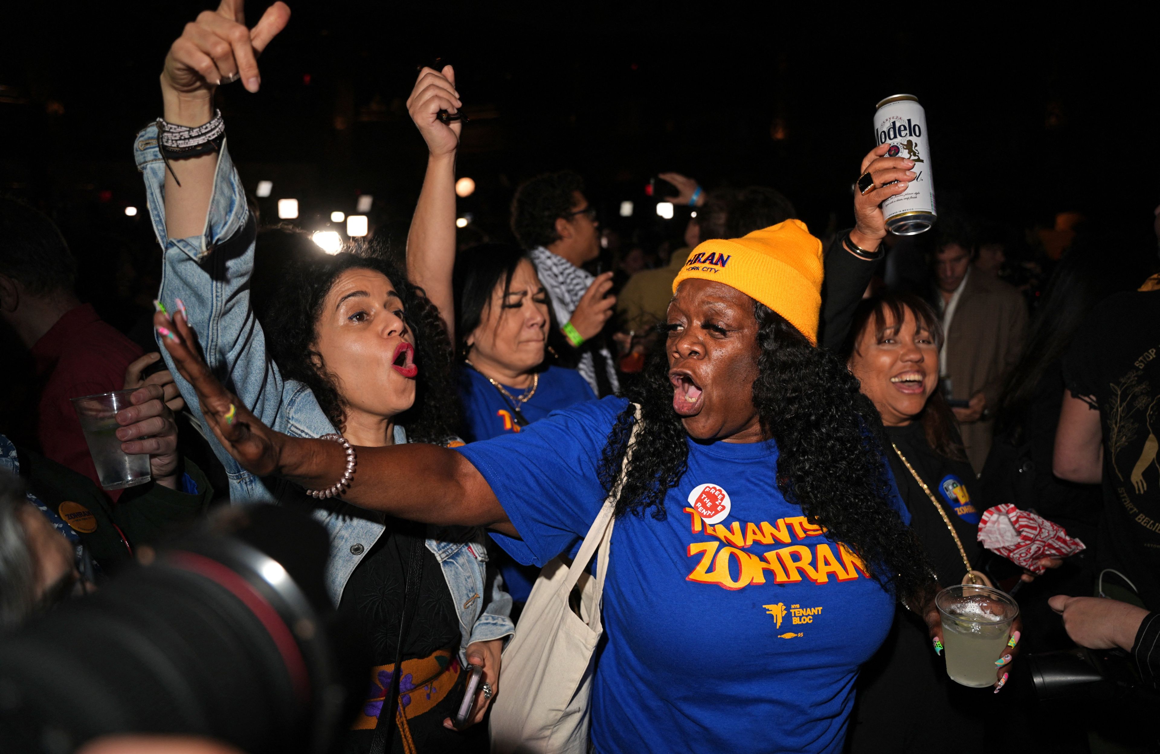 New York City Mayoral candidate Zohran Mamdani holds election night event