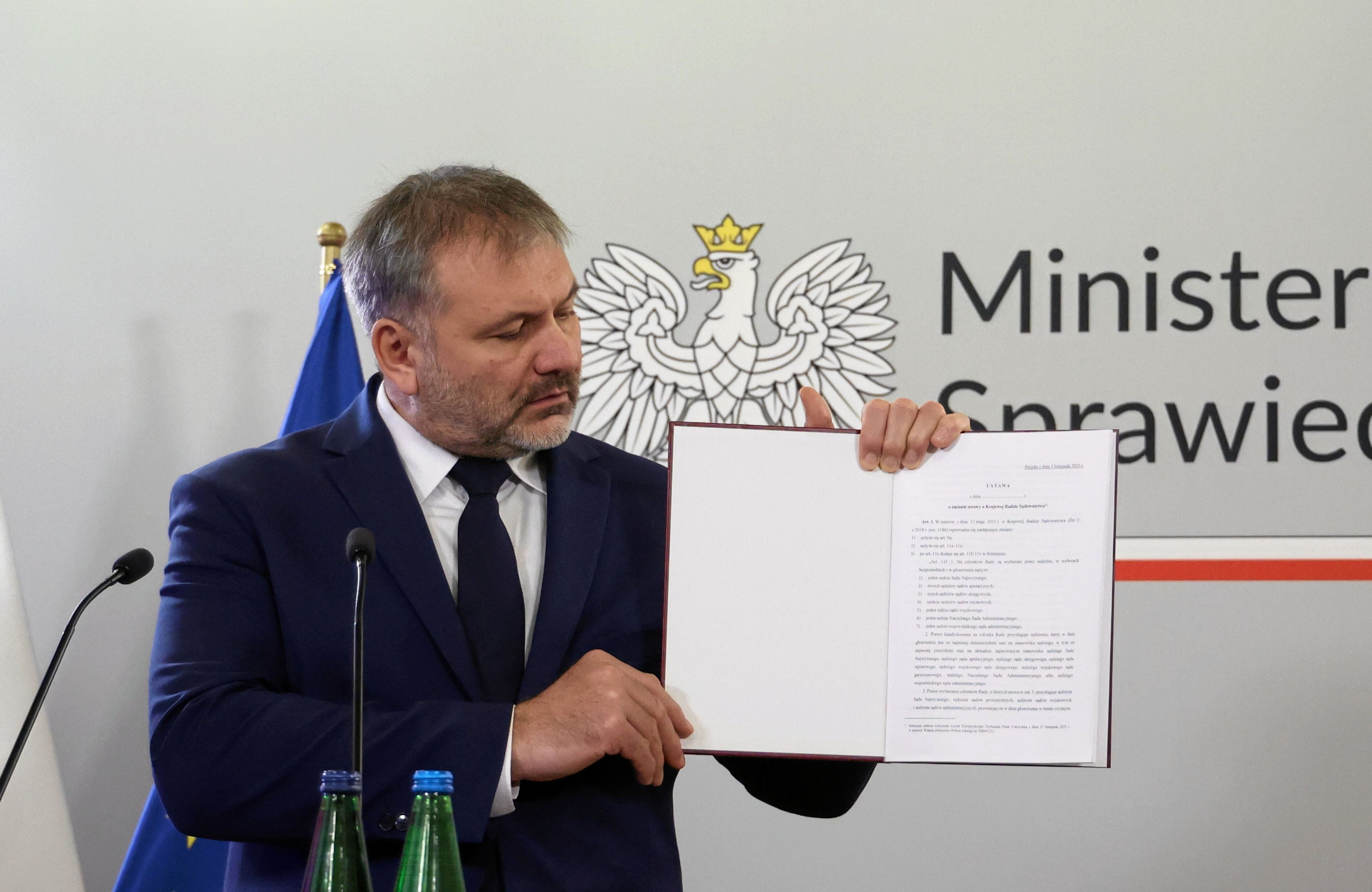 Projekt nowelizacji ustawy o KRS – Konferencja prasowa Ministra Sprawiedliwosci Waldemara Zurka