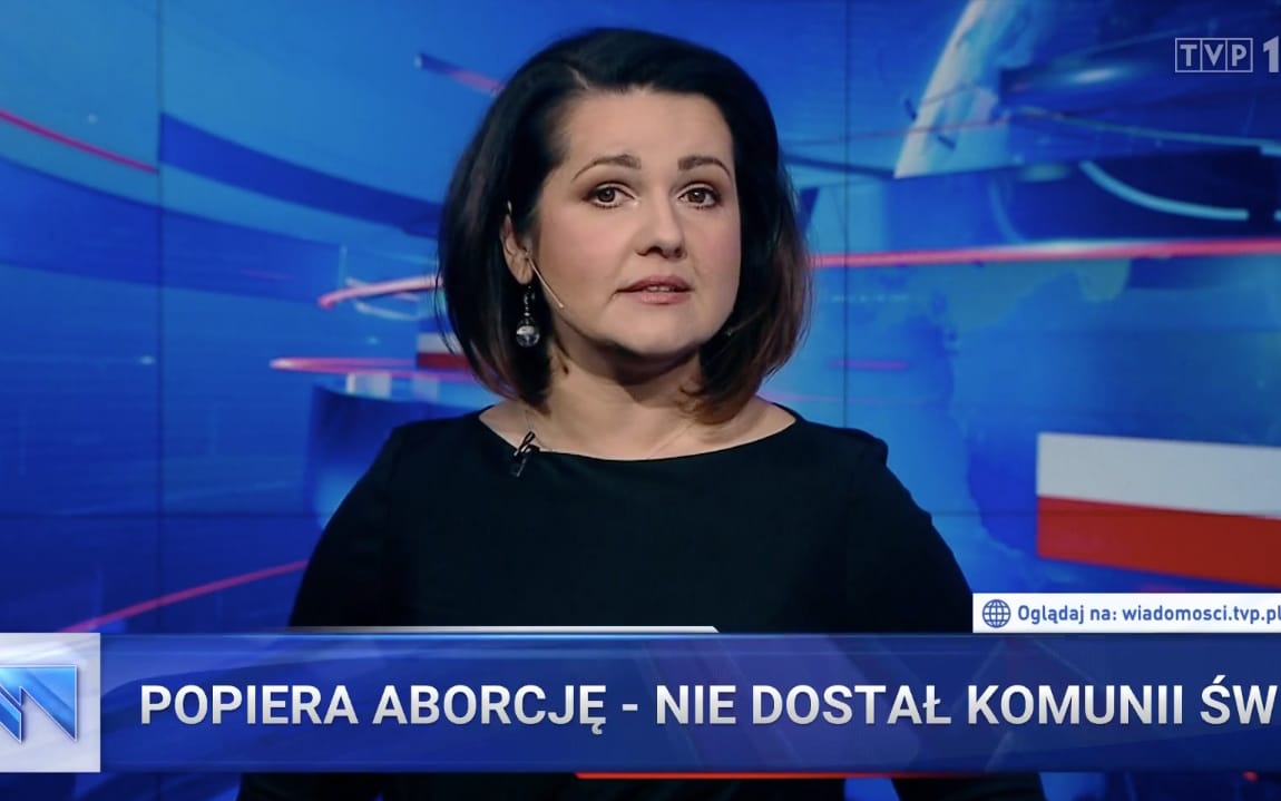 Grafika do artykułu Wiadomości TVP jak katolickie kazanie: aborcja to zabójstwo, nawet ta zgodna z prawem