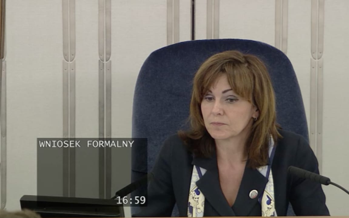 Grafika do artykułu Wicemarszałkini Senatu Gabriela Morawska-Stanecka: "PiS ma za nic wszelkie reguły"