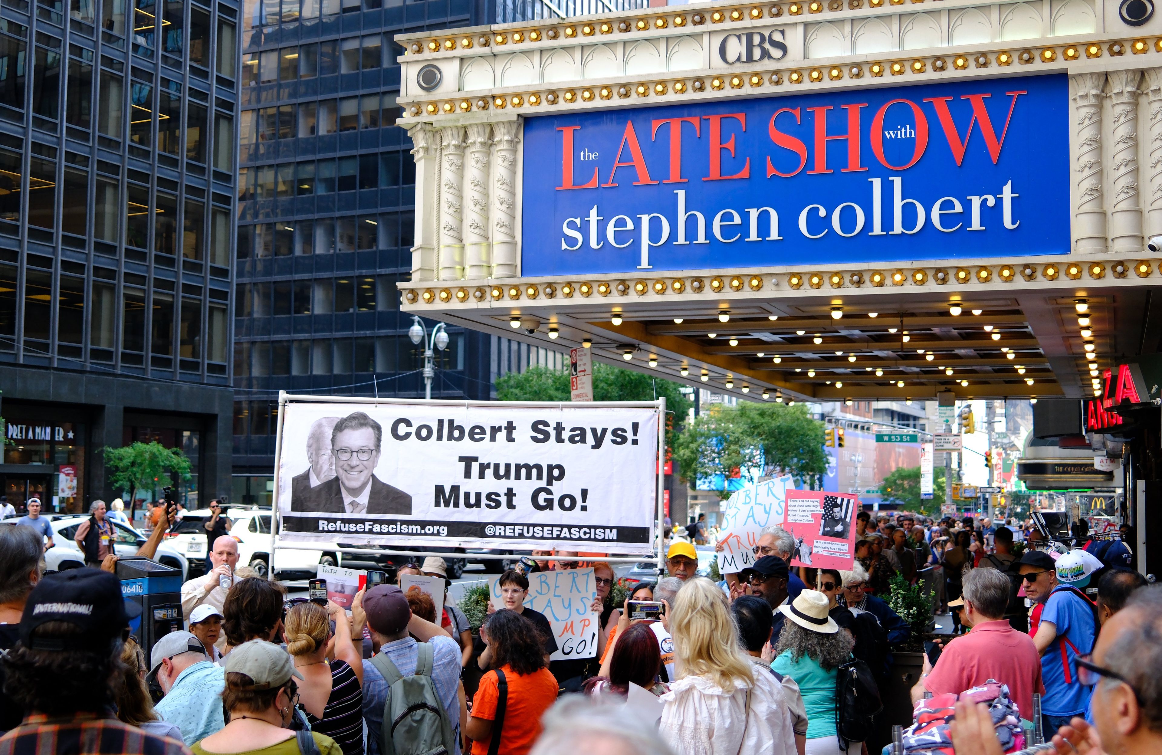 US-POLITICS-PROTEST-COLBERT