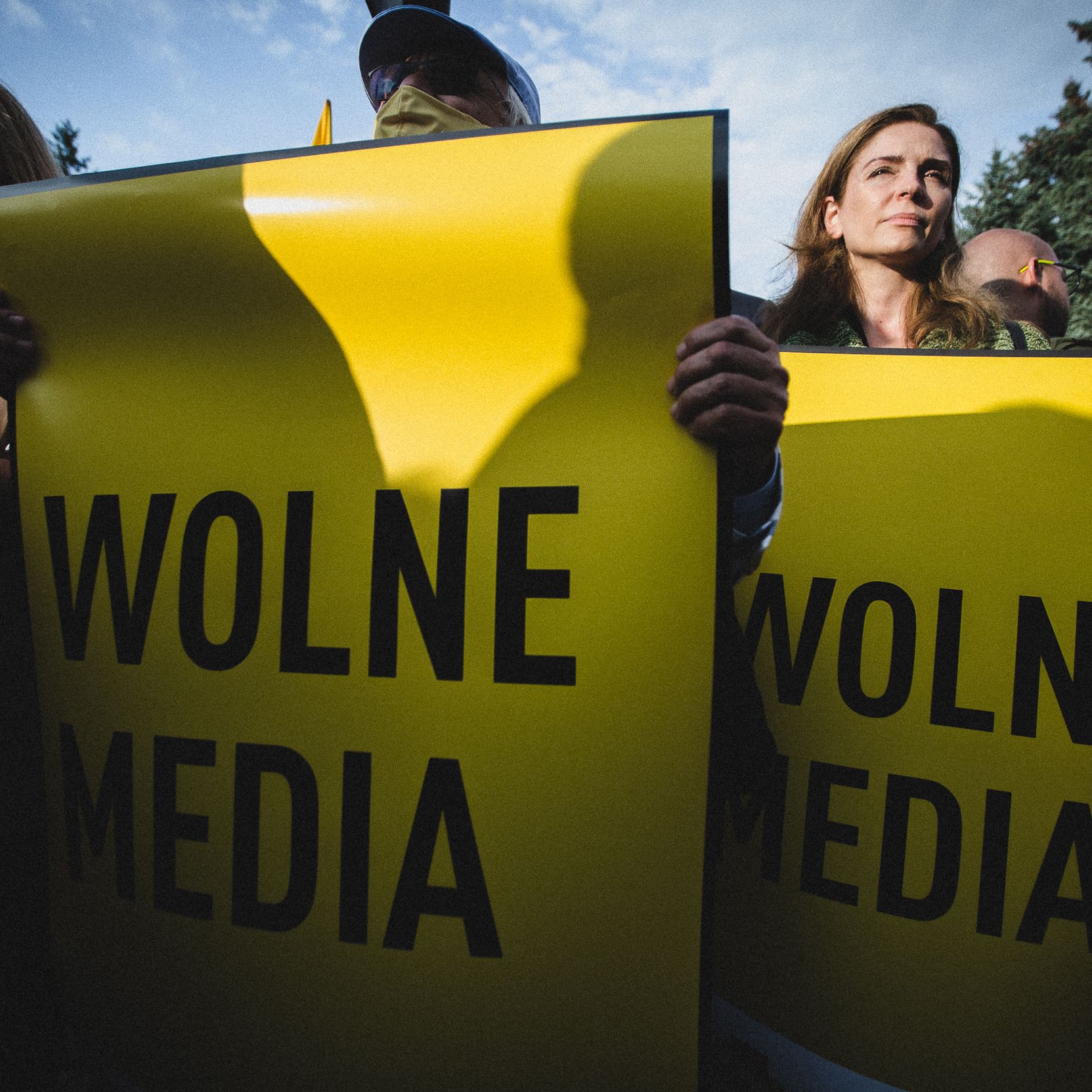 Warszawa, 10.08.2021. Protest przeciw lex TVN pod Sejmem