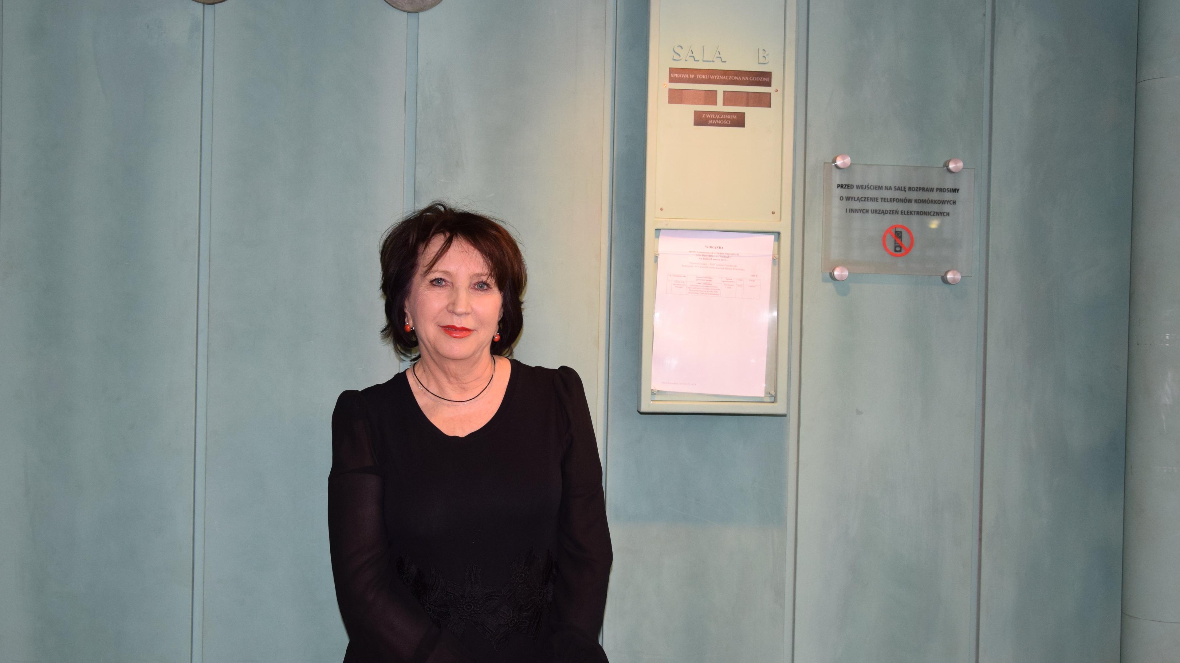 Sędzia Alina Czubieniak podczas rozprawy dyscyplinarnej w SN