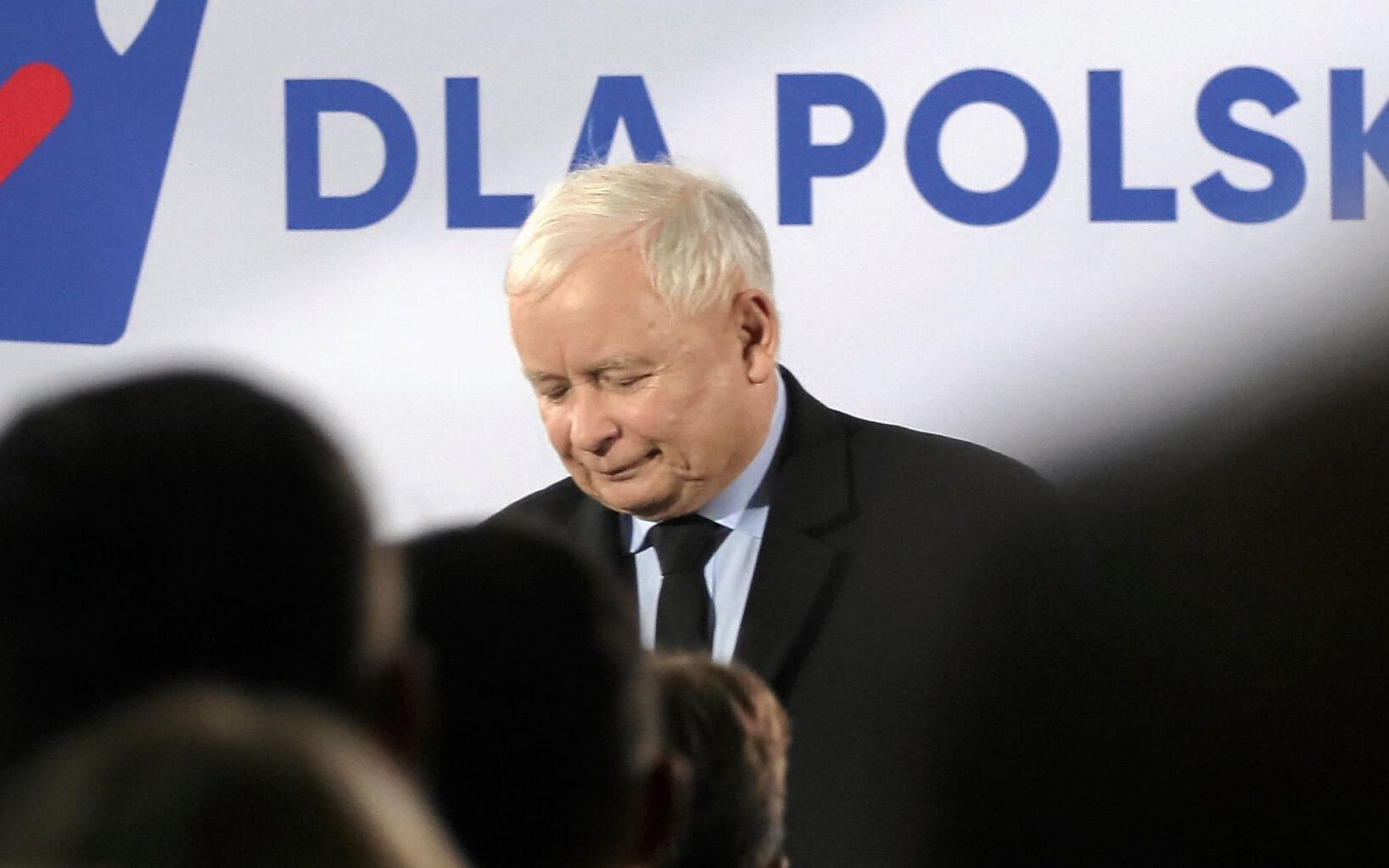 26.09.2019 Legionowo , ulica Mickiewicza . Salezjanskie Liceum Ogolnoksztalcace imienia Jana Bosko . Konwencja wyborcza Prawa i Sprawiedliwosci .  Przemawia Jaroslaw Kaczynski .
Fot. Slawomir Kaminski / Agencja Gazeta