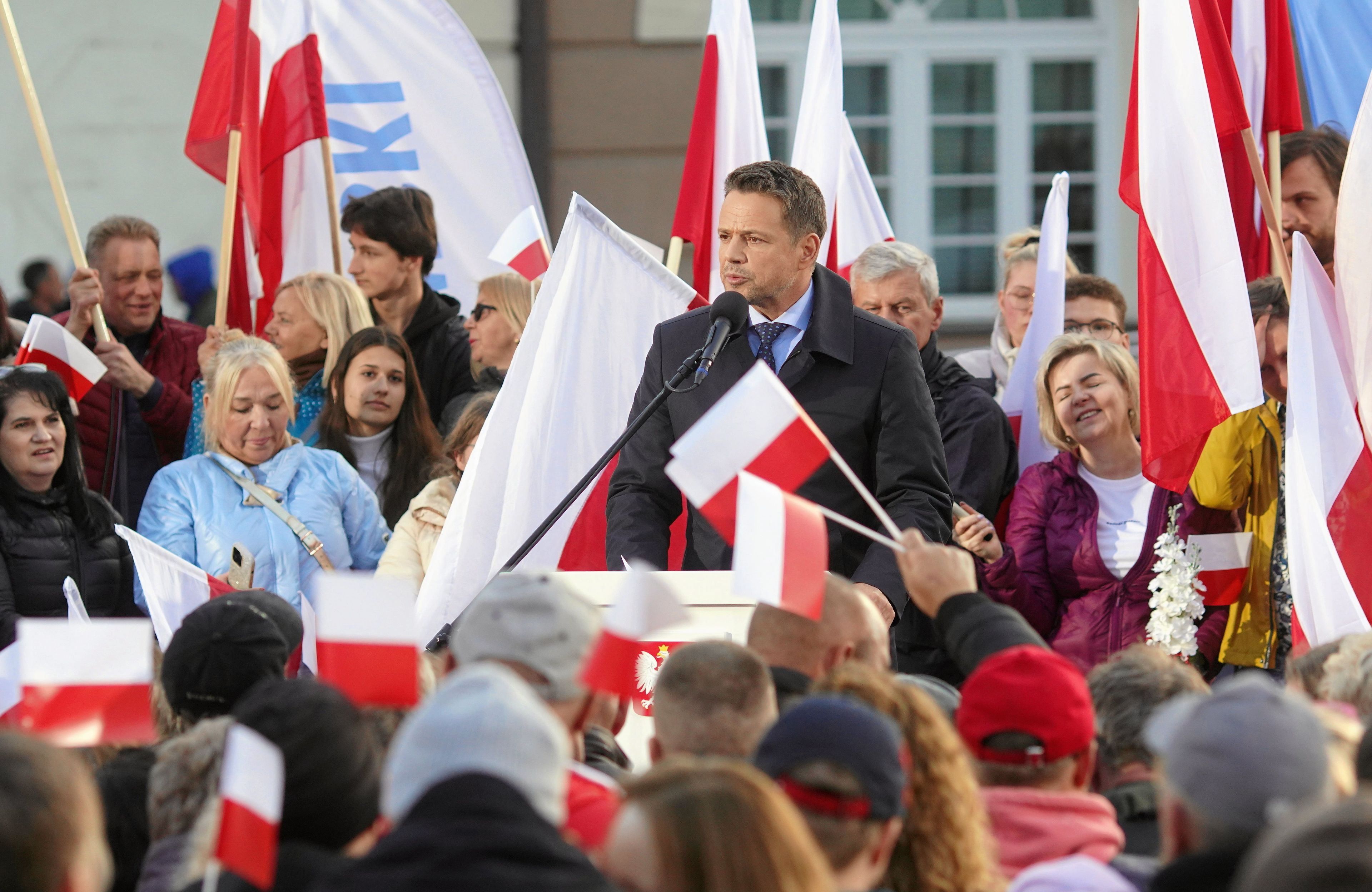 Rafal Trzaskowski zakonczyl kampanie wyborcza w Skierniewicach