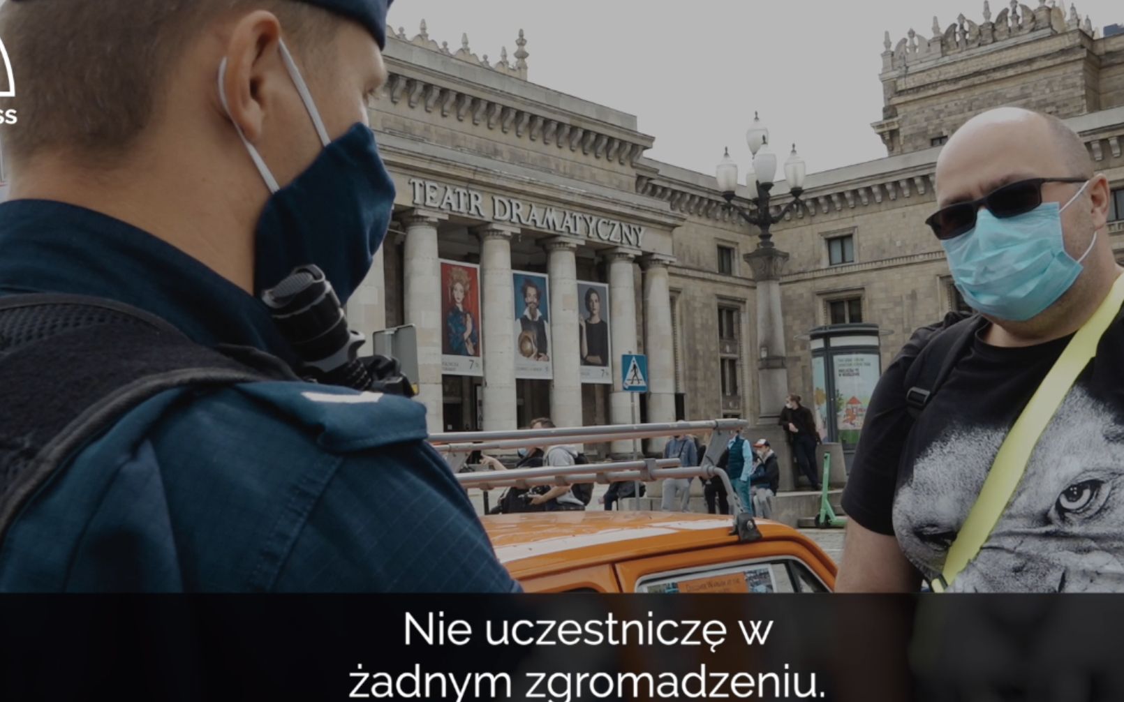 Grafika do artykułu "Byłem gotów na samotny pojedynek z policją". Po 6 godzinach obywatel wygrał