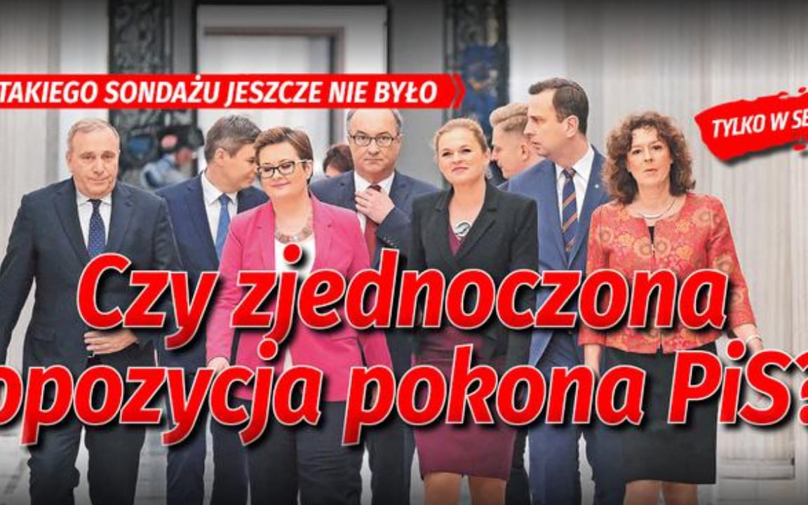 Grafika do artykułu Sondaż "SE": Zjednoczona Opozycja wygrywa z PiS: 50 do 38 proc. Tak, ale...