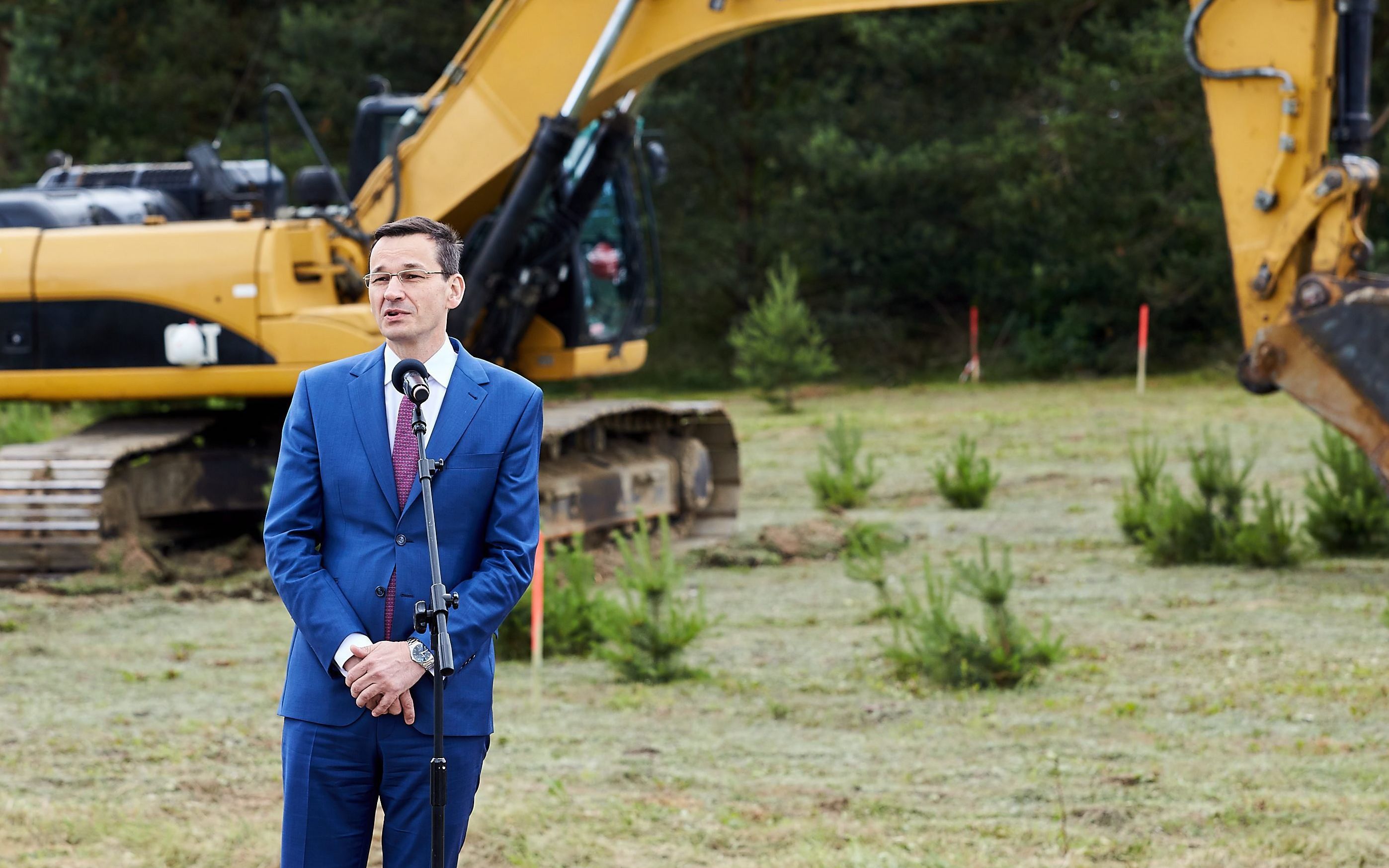 03.07.2017 Gdynia , ul . Starochwaszczynska . Wicepremier Mateusz Morawiecki podczas symbolicznego rozpoczecia inwestycji w ramach programu " Mieszkanie Plus " . Fot. Jan Rusek / Agencja Gazeta