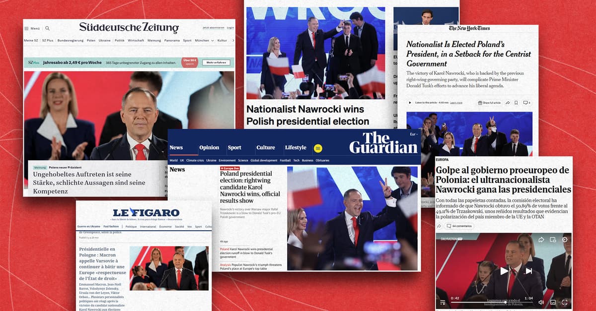 Zagraniczna prasa o wyniku wyborów w Polsce: „Pierwsze zwycięstwo obozu MEGA w Europie”