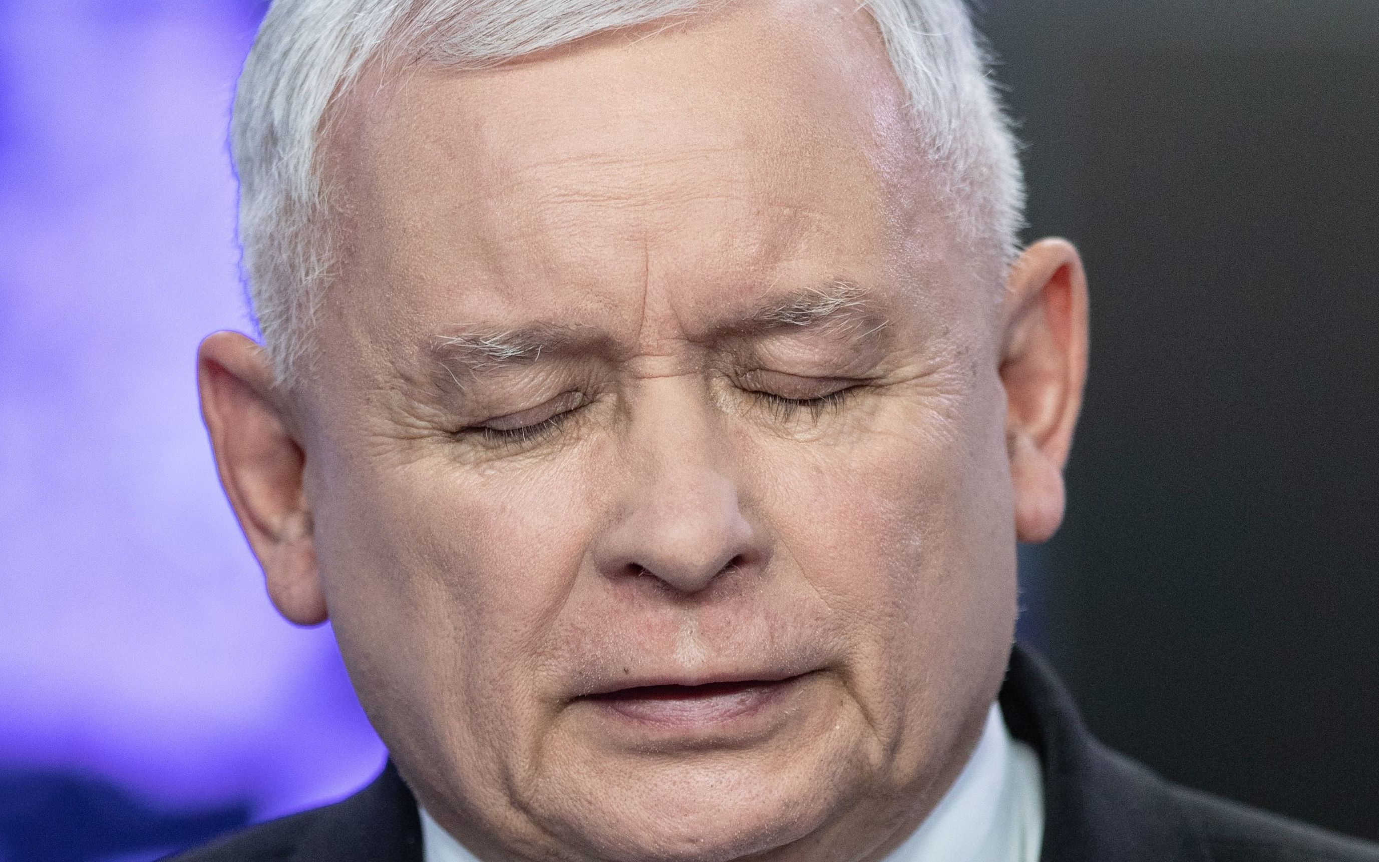 22.05.2019 Warszawa , kwatera glowna PiS , ul. Nowogrodzka 84/86 . Prezes PiS Jaroslaw Kaczynski podczas konferencji prasowej - oswiadczenia ws. mienia bezspadkowego .
Fot. Dawid Zuchowicz / Agencja Gazeta