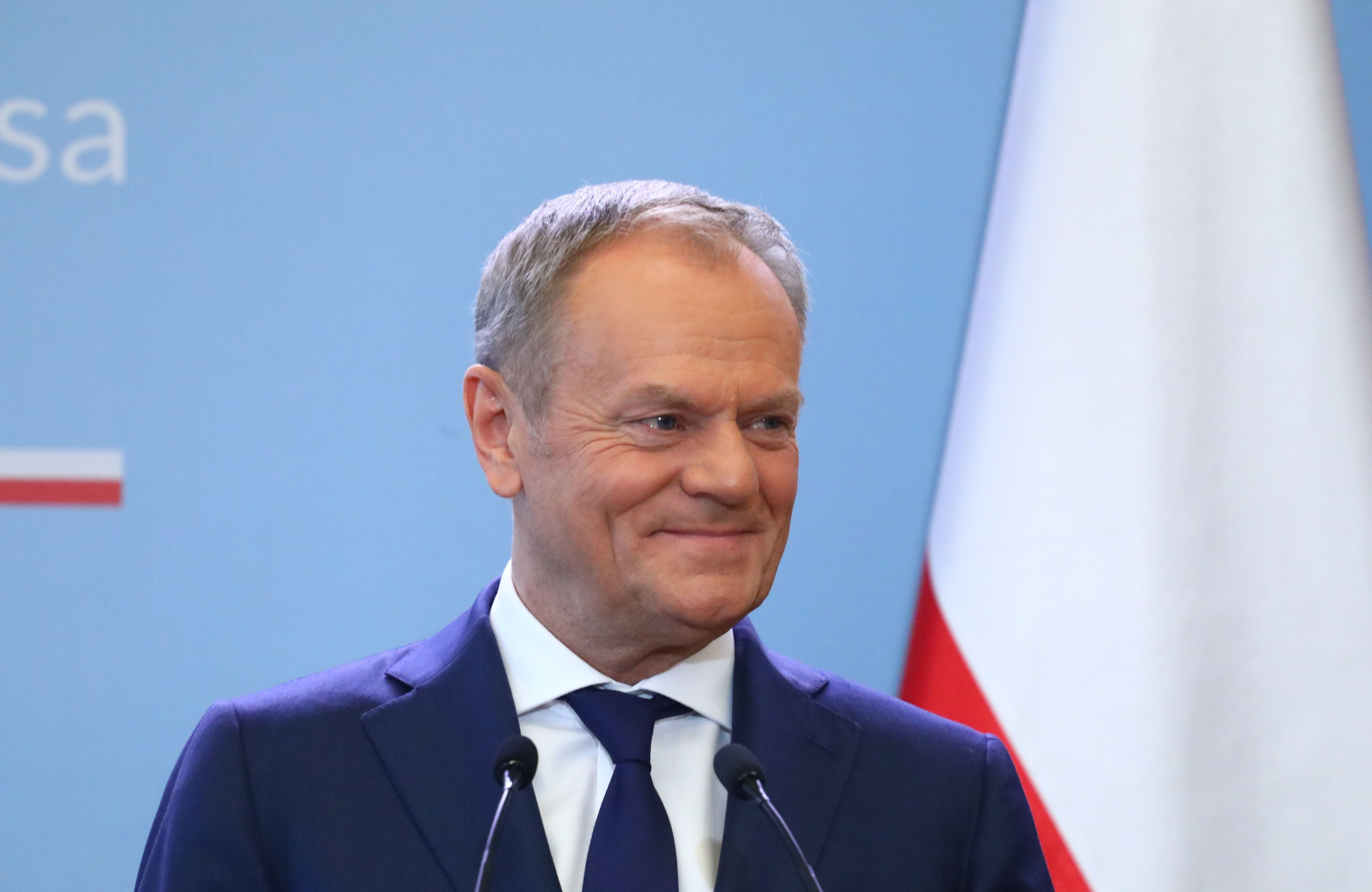 Bardzo zadowolony Donald Tusk
