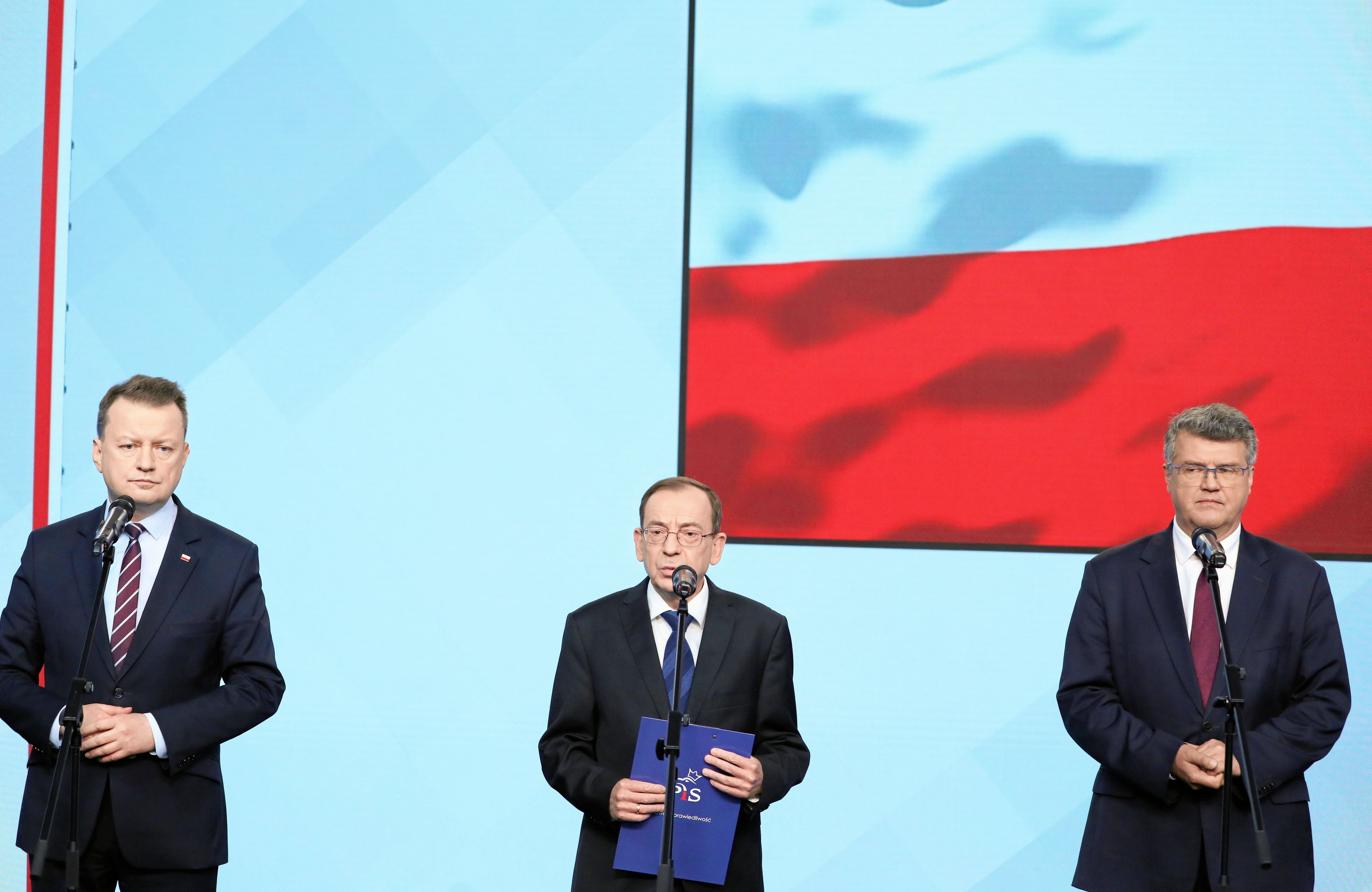 Konferencja prasowa Kamińskiego i Wąsika