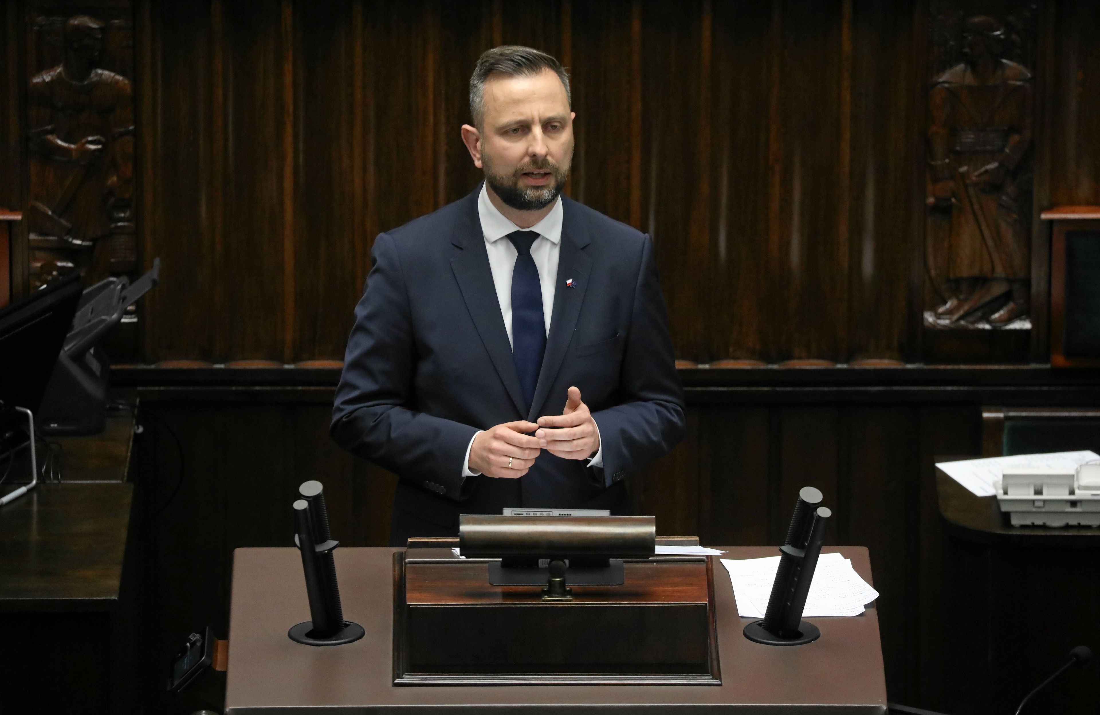 Władysław Kosiniak-Kamysz przemawia z mównicy sejmowej