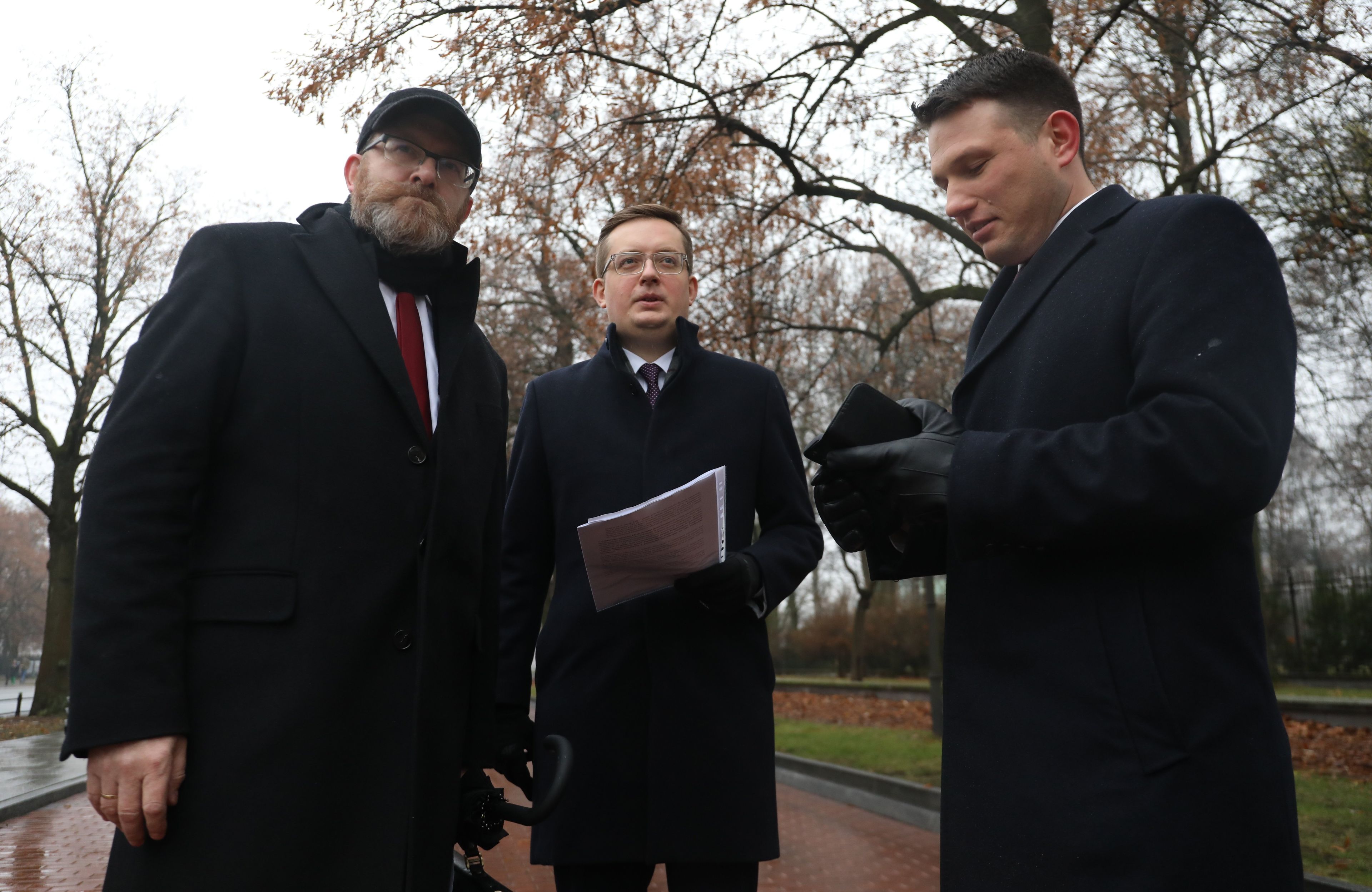 Grzegorz Braun , Robert Winnicki i Sławomir Mentzen