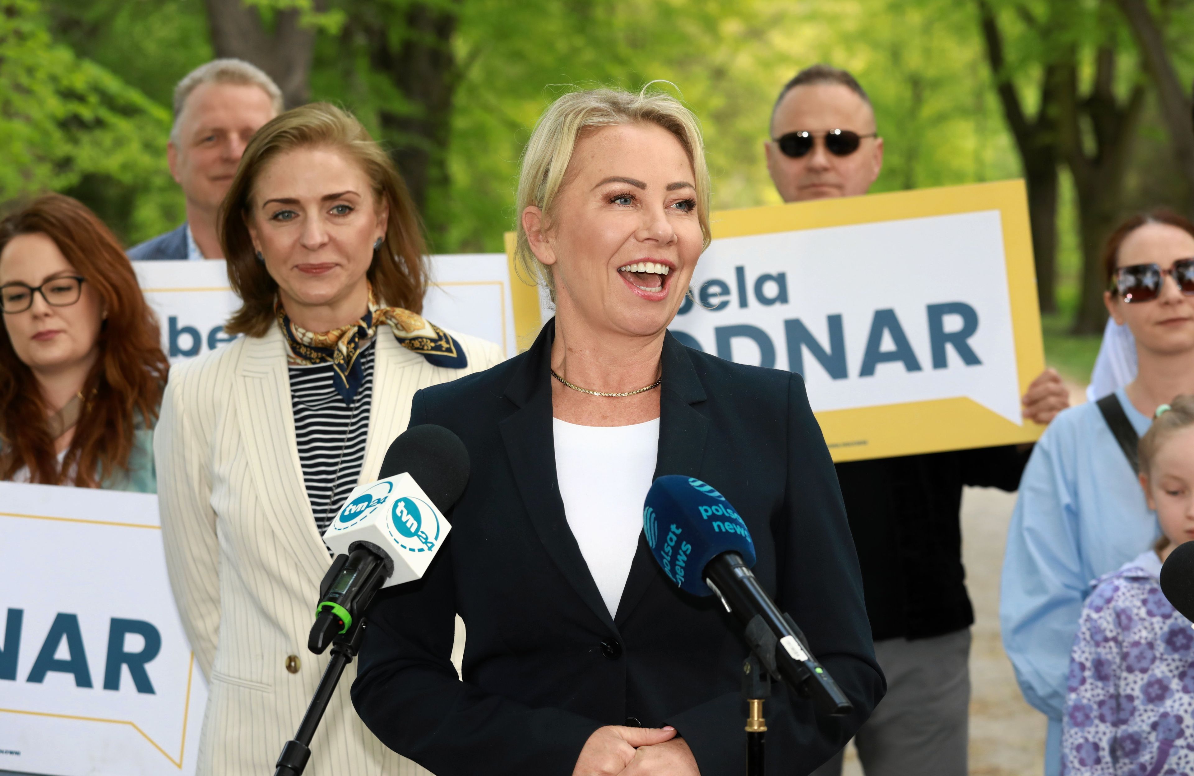 Konferencja prasowa kandydatki na prezydenta Joanny Bodnar i Joanny Muchy